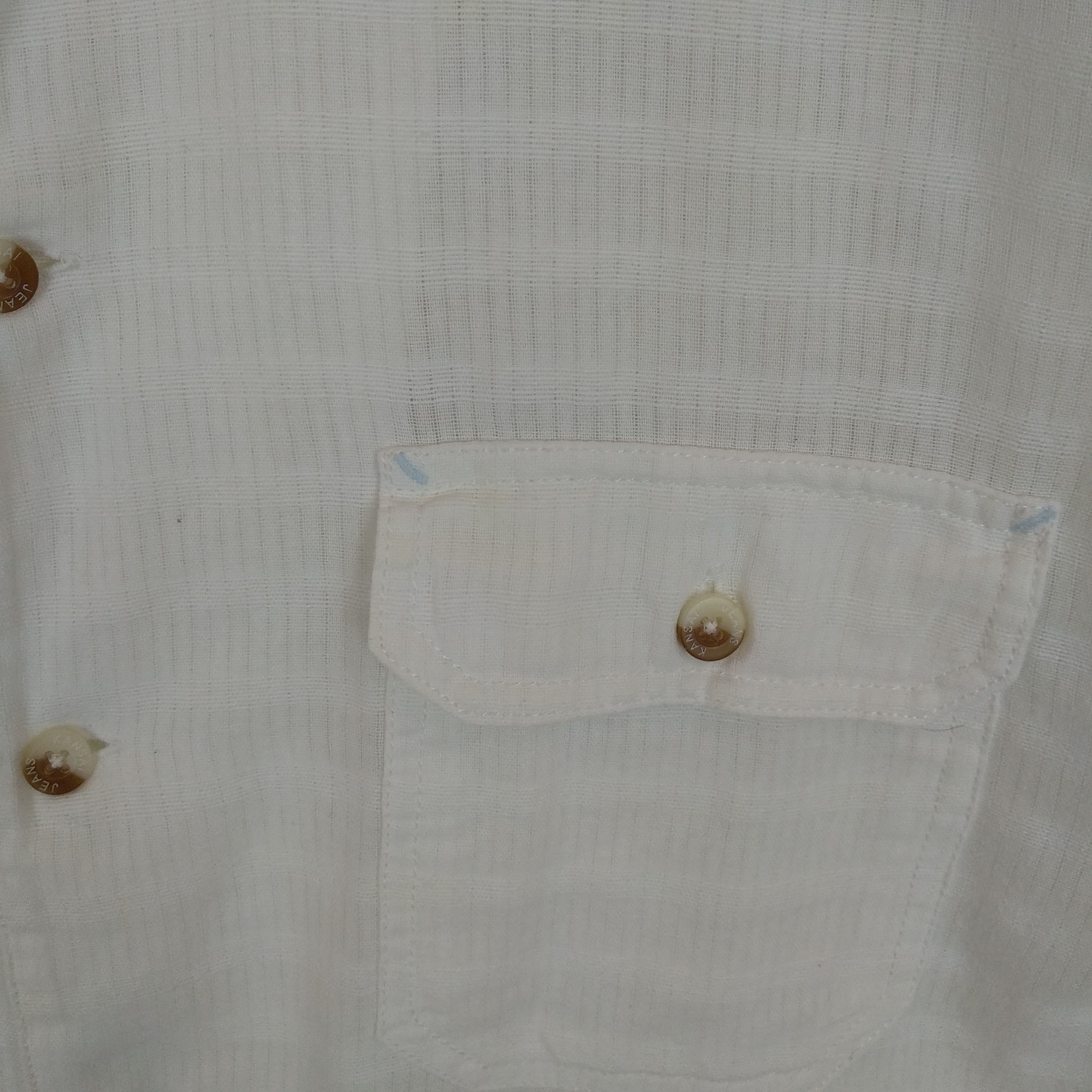 Kansai Yamamoto KANSAI JEANS By Kansai Yamamoto Button Up Shirt Size US L / EU 52-54 / 3 - 5 Thumbnail