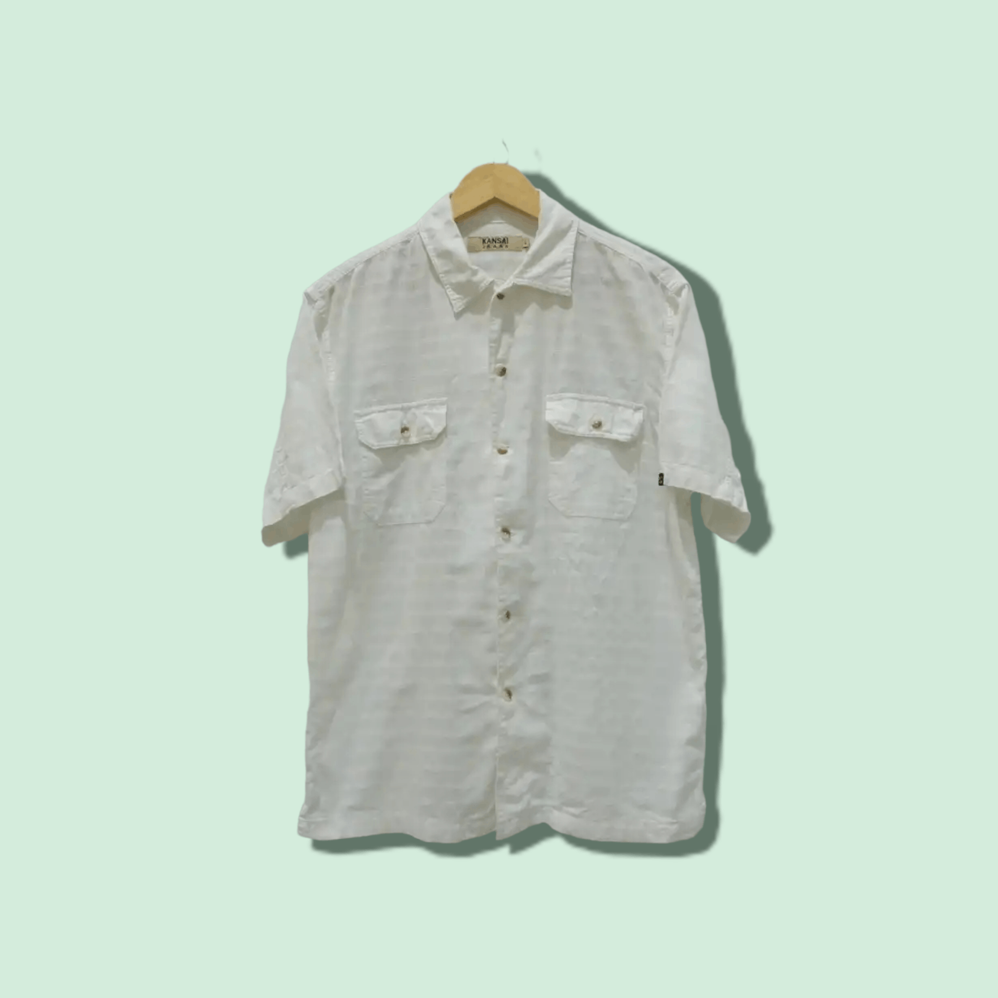 Kansai Yamamoto KANSAI JEANS By Kansai Yamamoto Button Up Shirt Size US L / EU 52-54 / 3 - 1 Thumbnail