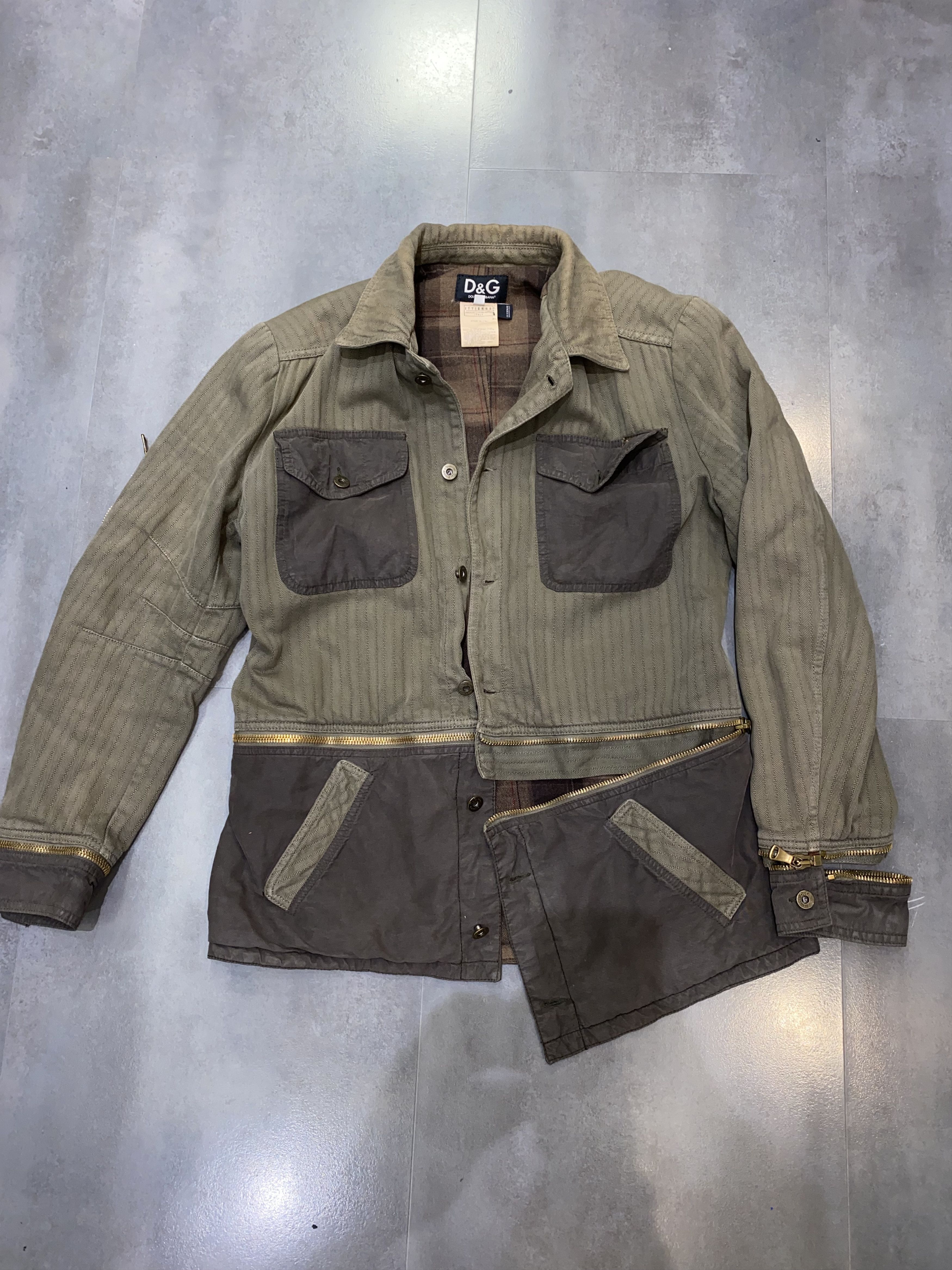 Dolce & Gabbana Archive Dolce & Gabbana Multizipped Technical Light Jacket Size US XL / EU 56 / 4 - 9 Thumbnail
