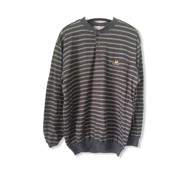 Lyle & Scott Vintage LYLE & SCOTT Stripe Sweatshirt Size US M / EU 48-50 / 2 - 1 Thumbnail