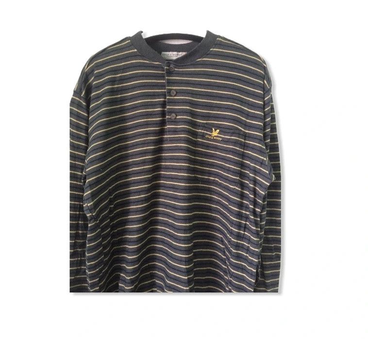 Lyle & Scott Vintage LYLE & SCOTT Stripe Sweatshirt Size US M / EU 48-50 / 2 - 2 Thumbnail