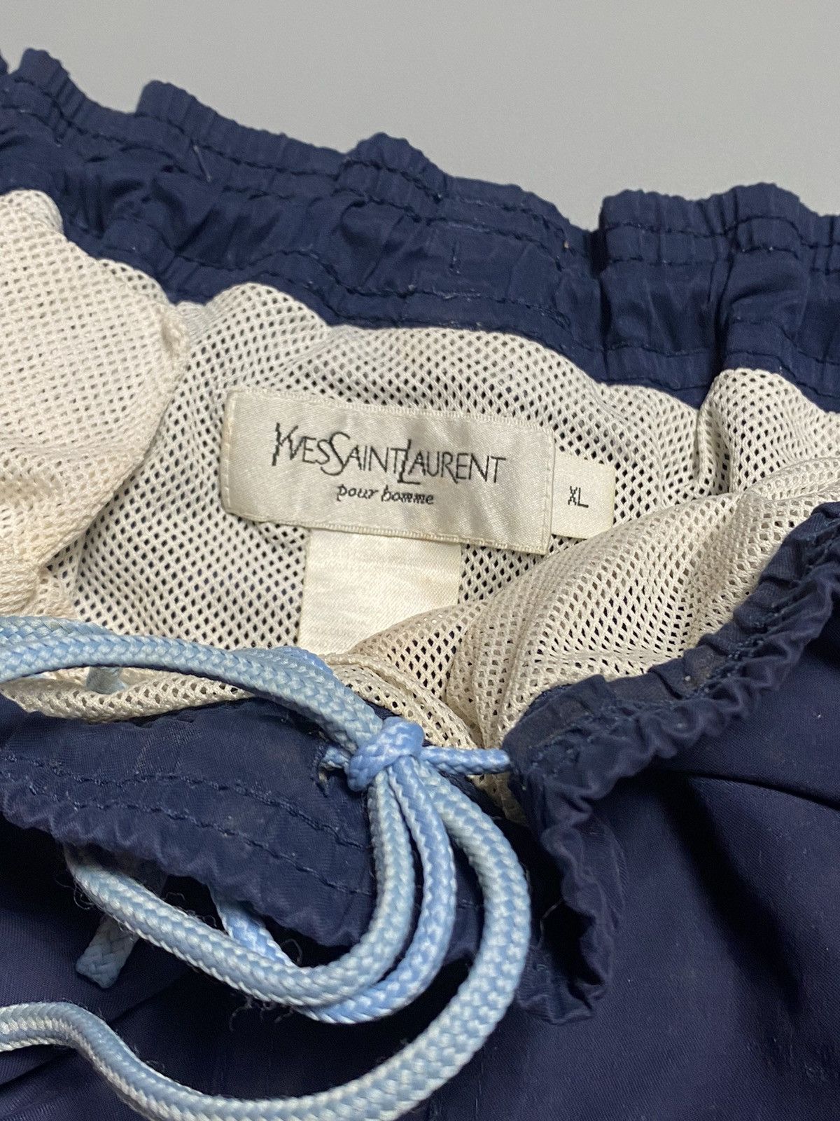 Vintage × Yves Saint Laurent Vintage YSL Yves Saint Laurent big logo Shorts Size US 37 - 4 Thumbnail