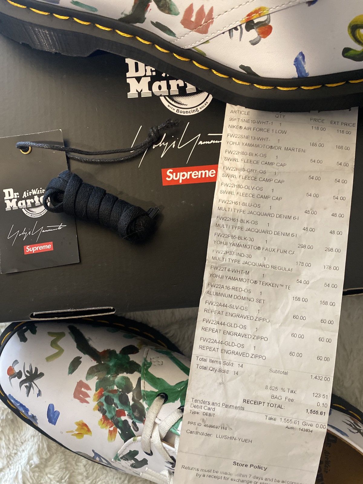 Dr. Martens × Supreme × Yohji Yamamoto Supreme X Yohji Yamamoto X Dr.Martens shoes Size US 10.5 / EU 43-44 - 10 Thumbnail