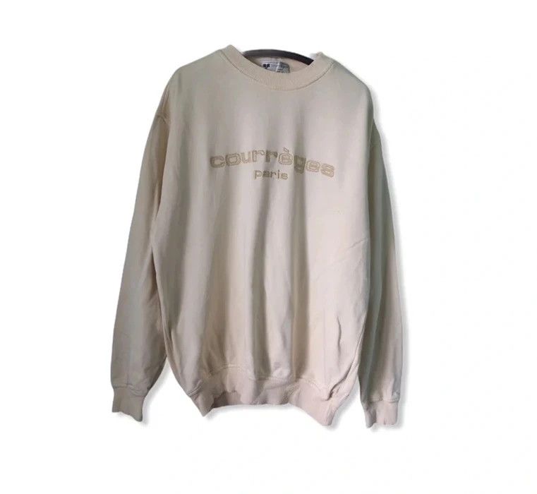 image of Courreges Homme Spell Out Sweatshirt, Men's (Size Large)