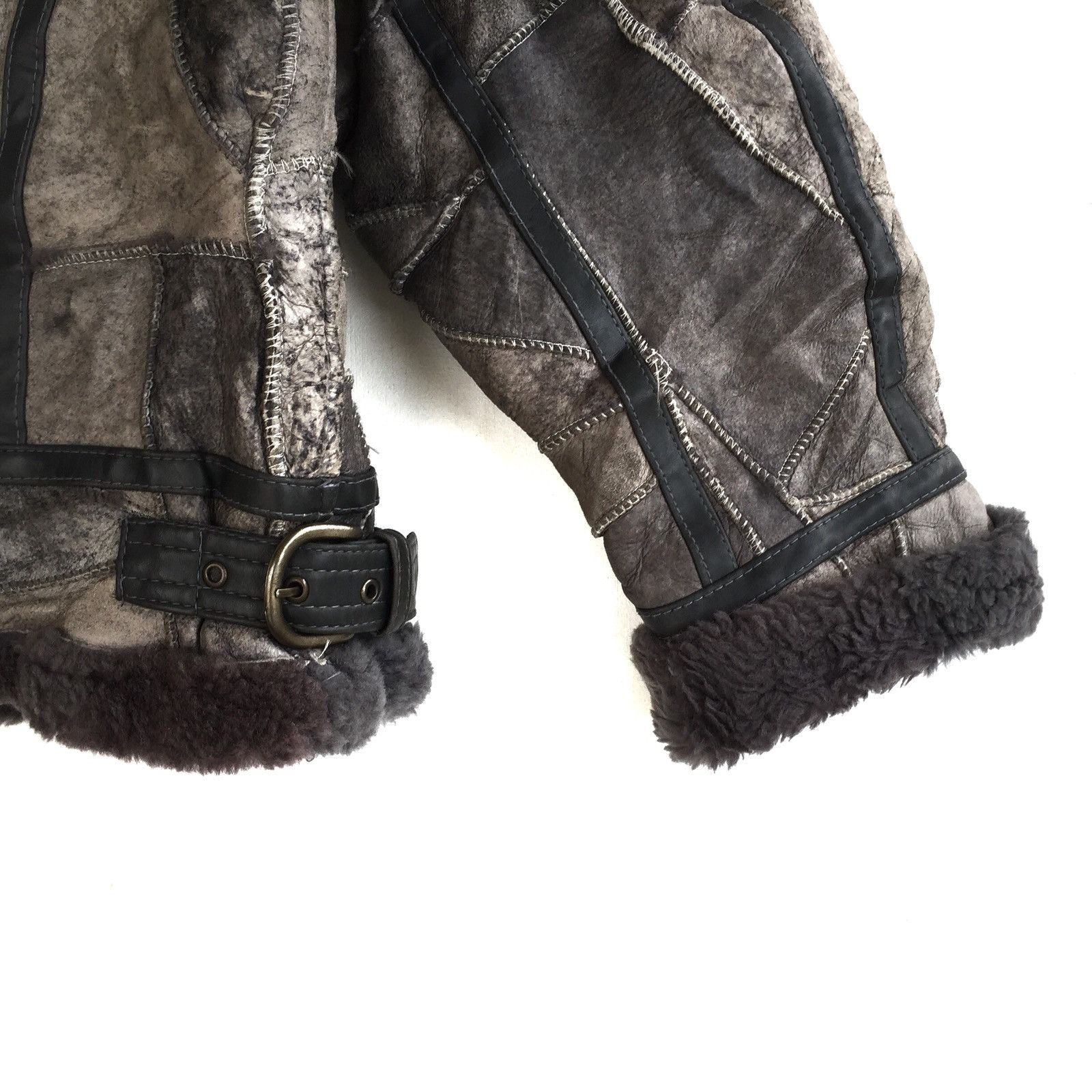Other B 3 Shearling Jacket Leather Patchwork Bomber Military Size US M / EU 48-50 / 2 - 11 Thumbnail