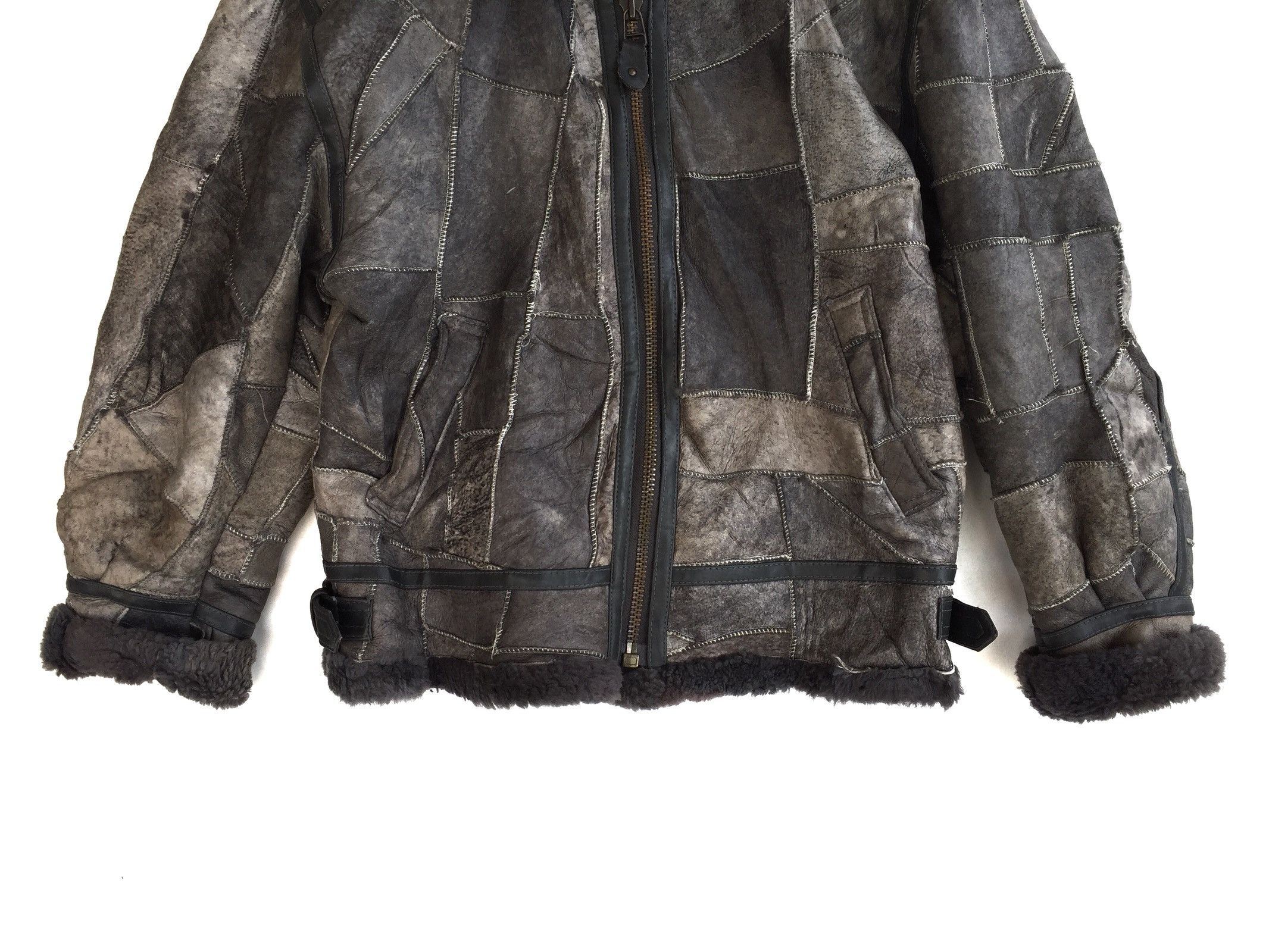 Other B 3 Shearling Jacket Leather Patchwork Bomber Military Size US M / EU 48-50 / 2 - 4 Thumbnail