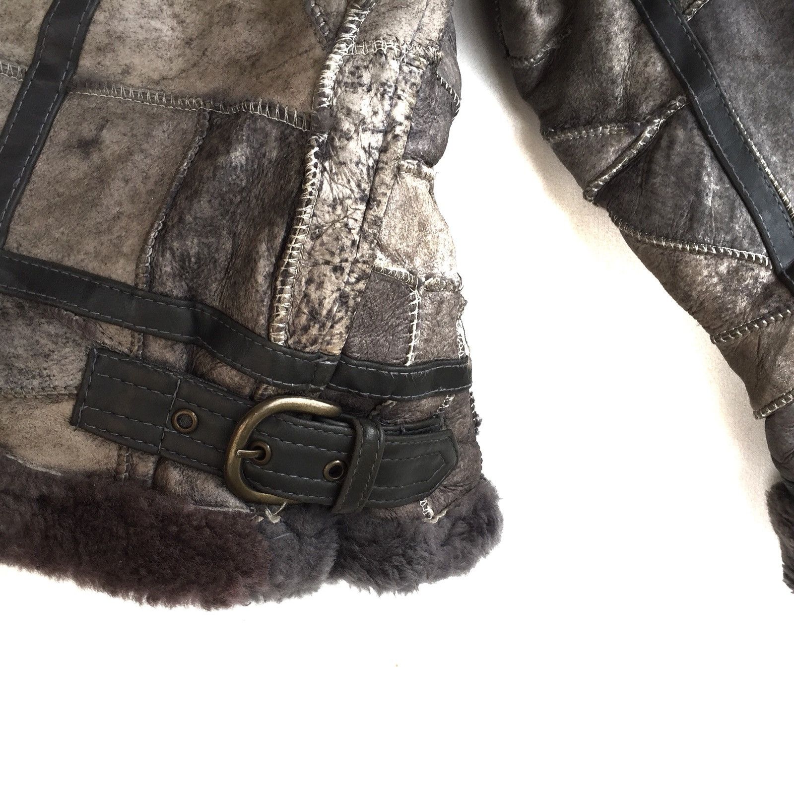 Other B 3 Shearling Jacket Leather Patchwork Bomber Military Size US M / EU 48-50 / 2 - 12 Thumbnail