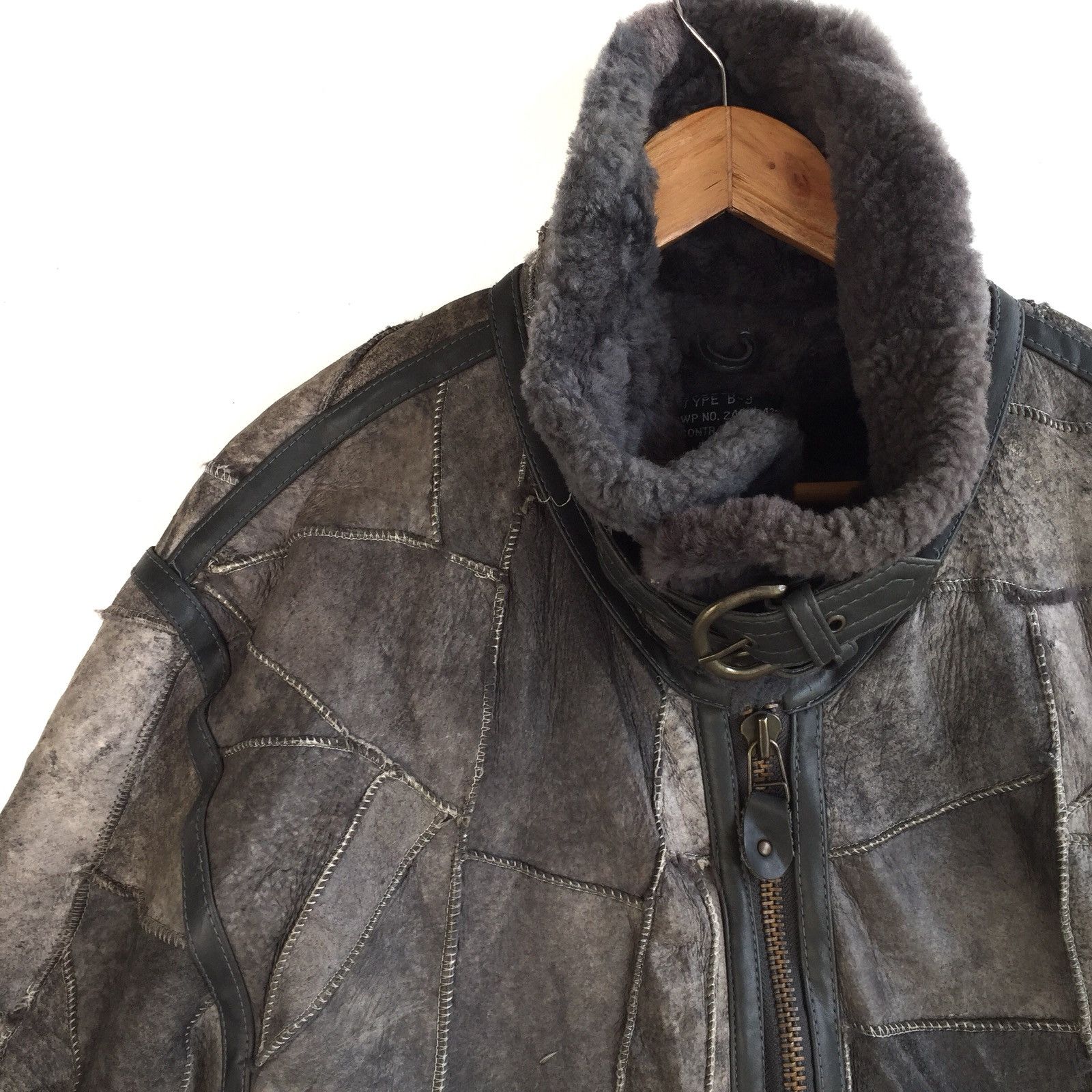 Other B 3 Shearling Jacket Leather Patchwork Bomber Military Size US M / EU 48-50 / 2 - 7 Thumbnail