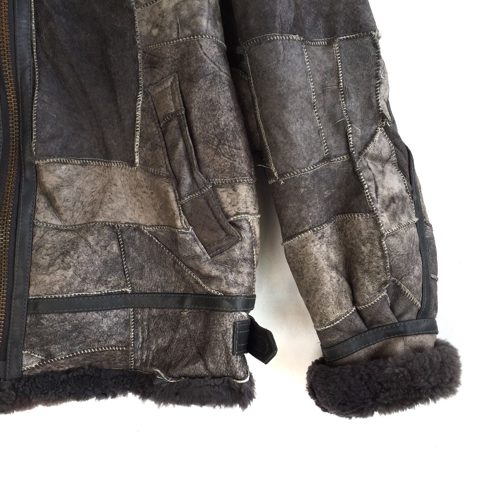 Other B 3 Shearling Jacket Leather Patchwork Bomber Military Size US M / EU 48-50 / 2 - 5 Thumbnail