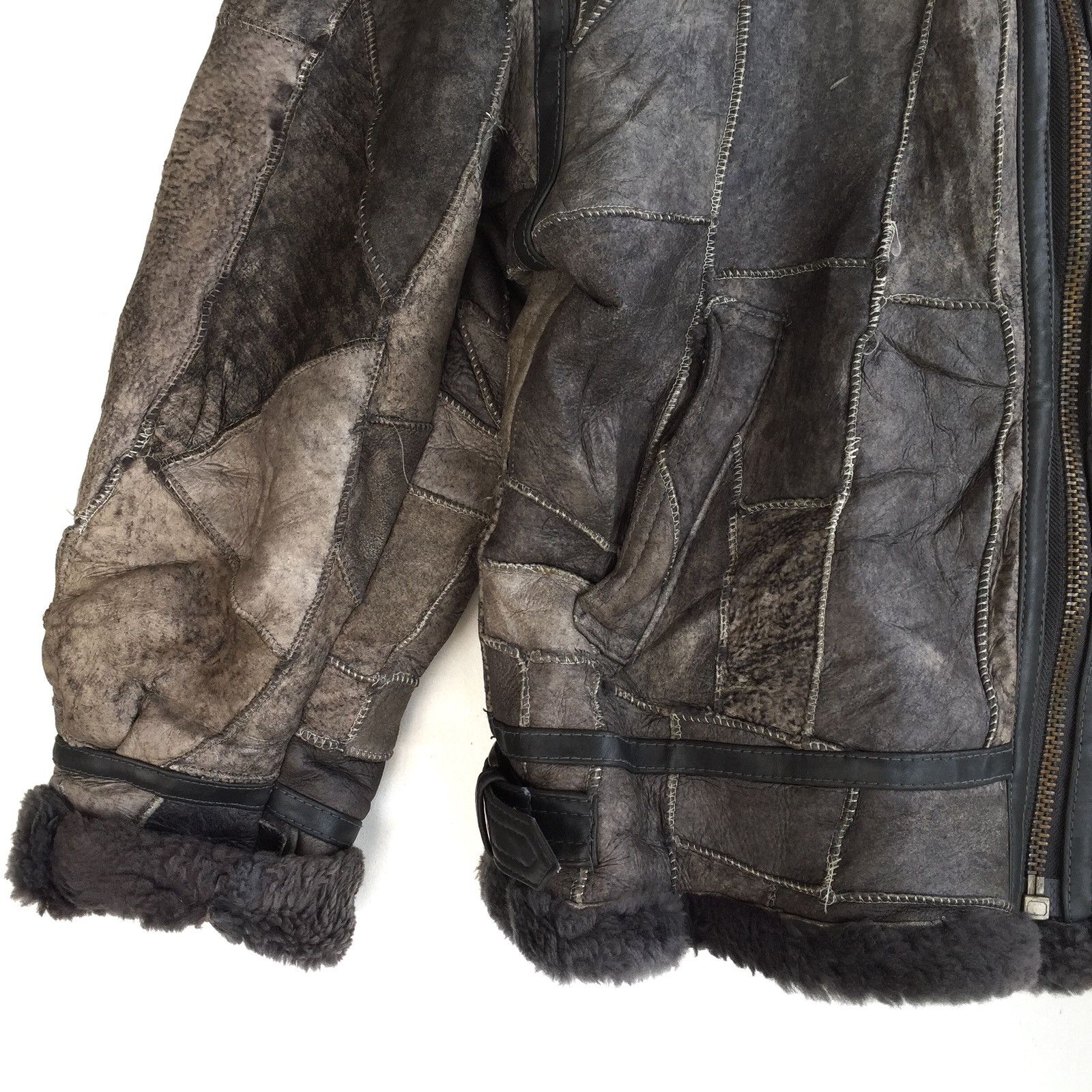 Other B 3 Shearling Jacket Leather Patchwork Bomber Military Size US M / EU 48-50 / 2 - 6 Thumbnail
