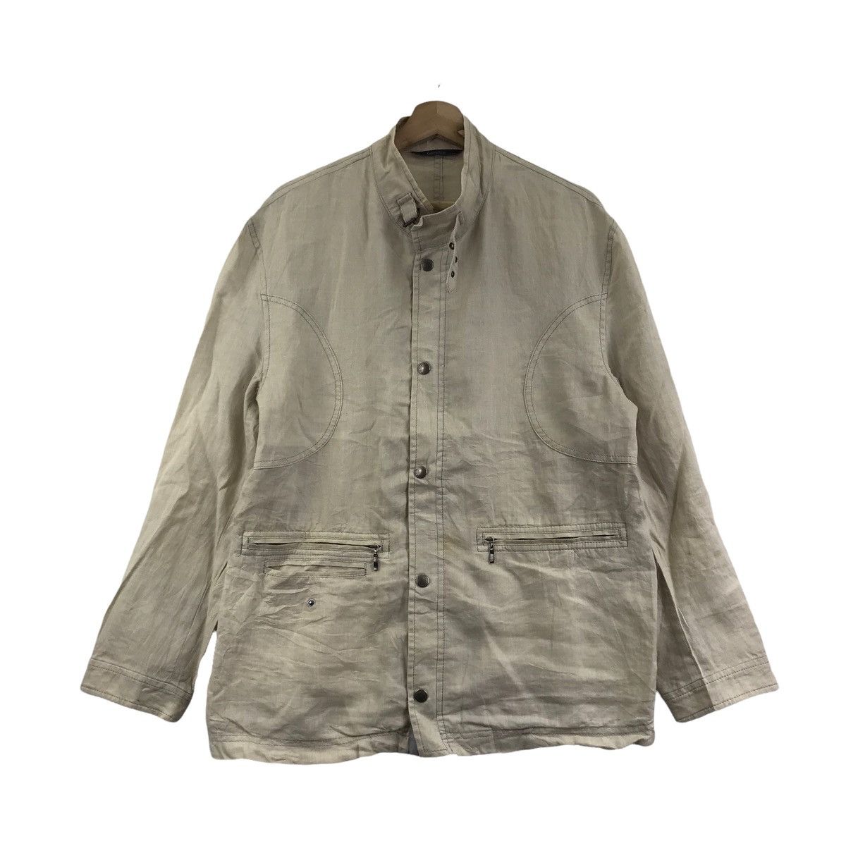 Golden Bear Vintage GOLDEN BEAR Linen Beige Coat Jacket Size US M / EU 48-50 / 2 - 1 Thumbnail
