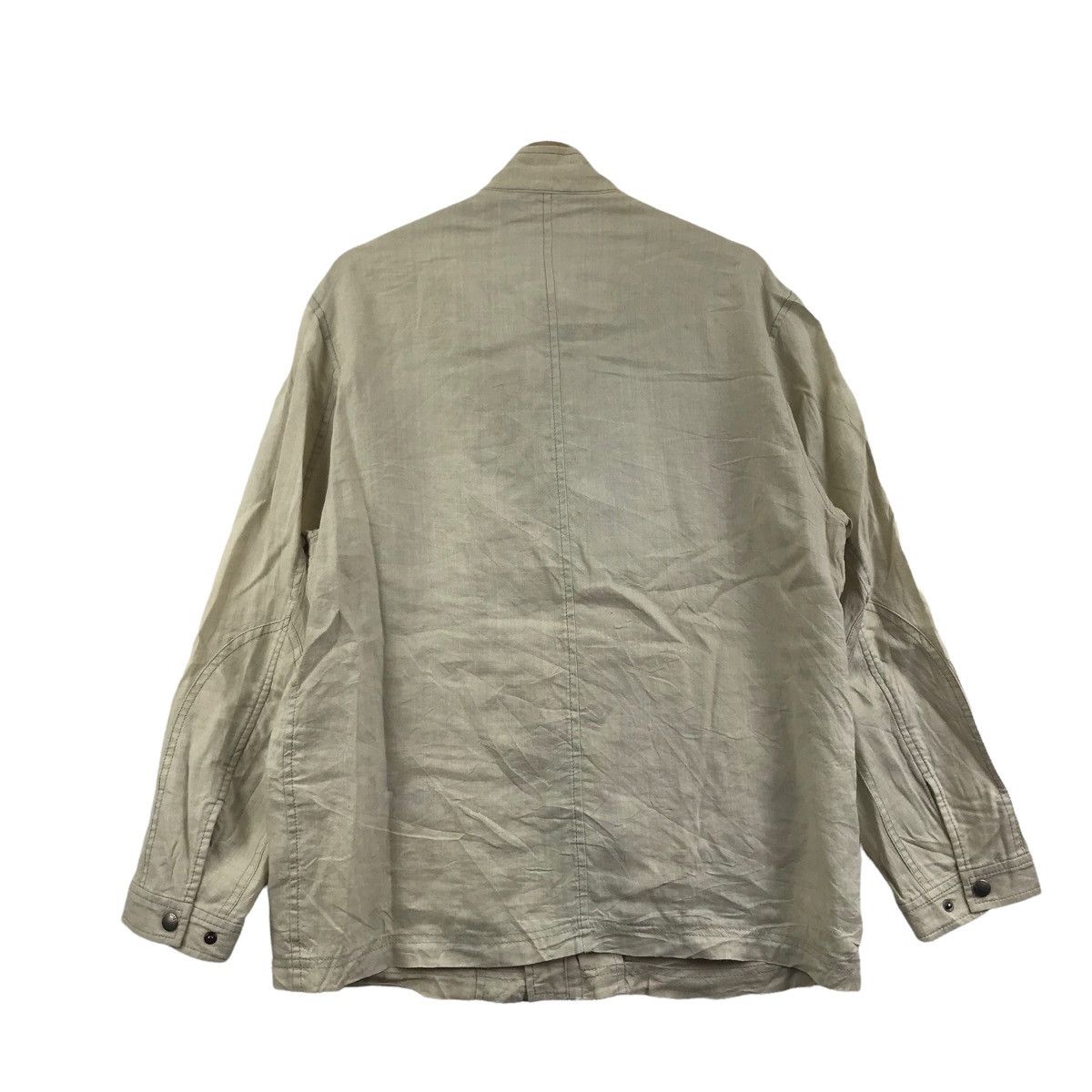 Golden Bear Vintage GOLDEN BEAR Linen Beige Coat Jacket Size US M / EU 48-50 / 2 - 8 Thumbnail