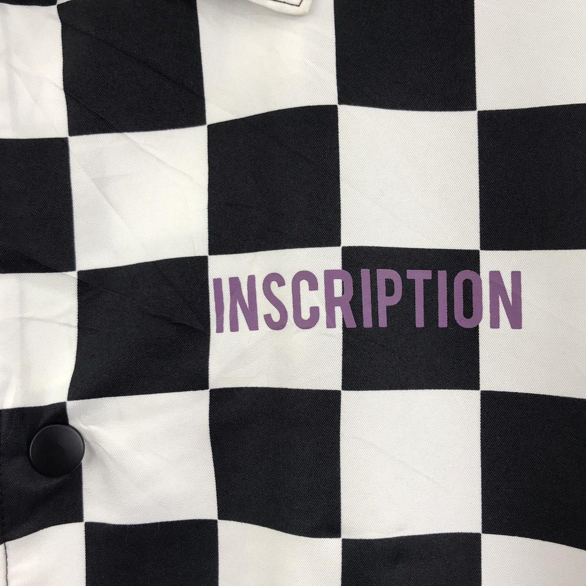 Japanese Brand WEGO INSCRIPTION Japanese Brand Check Bomber Jacket Size US L / EU 52-54 / 3 - 5 Thumbnail