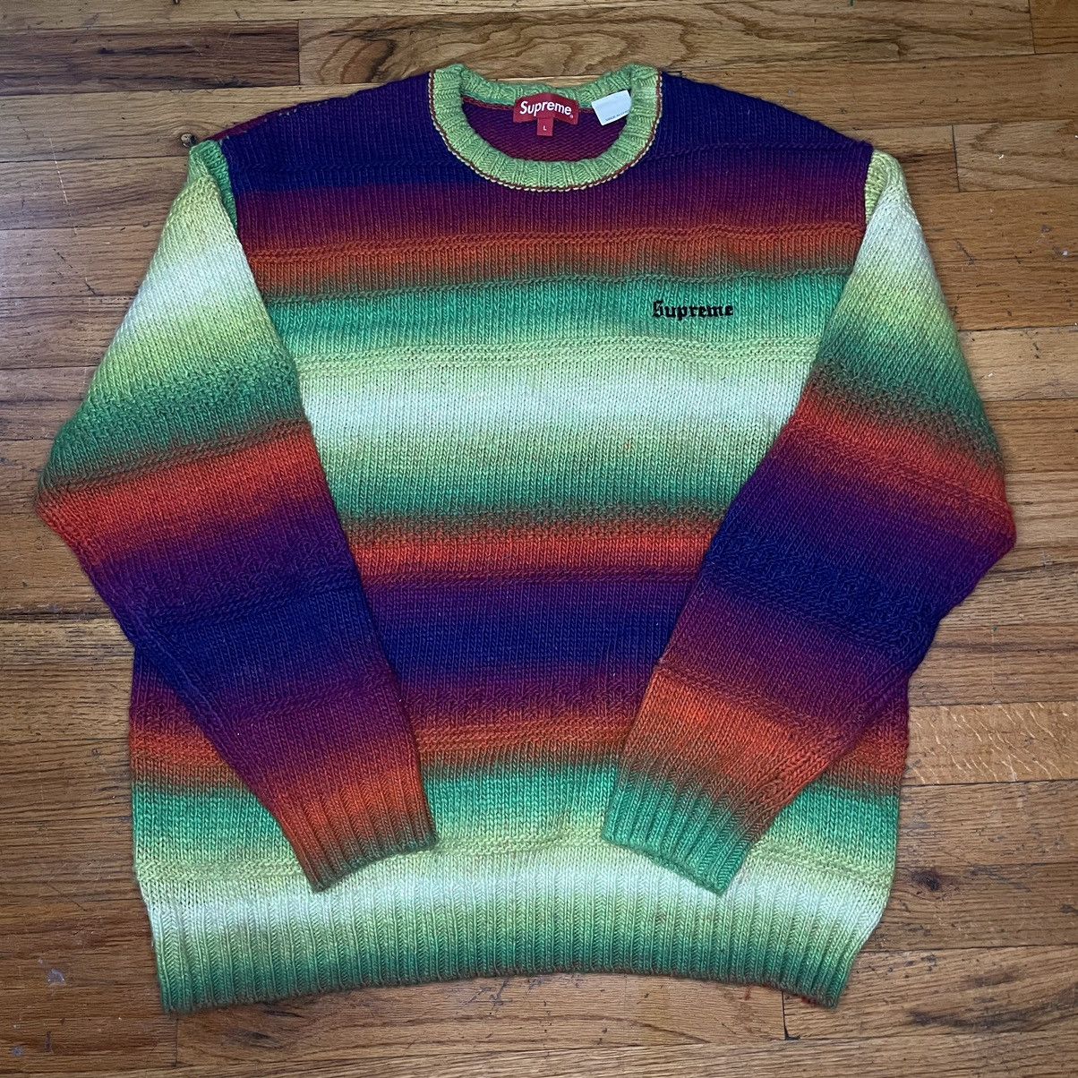 Supreme Gradient Stripe Sweater Multi-