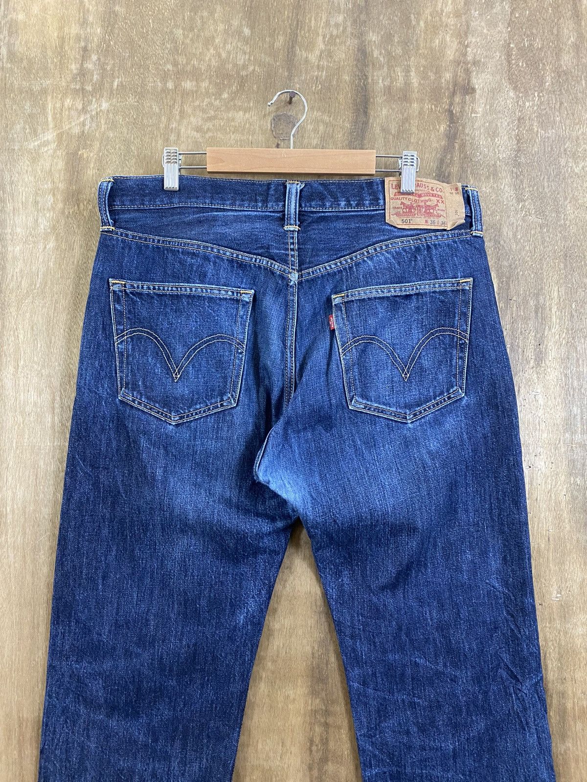 Levi's 501 Levi’s Blue distressed Denim Pants #B541 Size US 36 / EU 52 - 7 Thumbnail