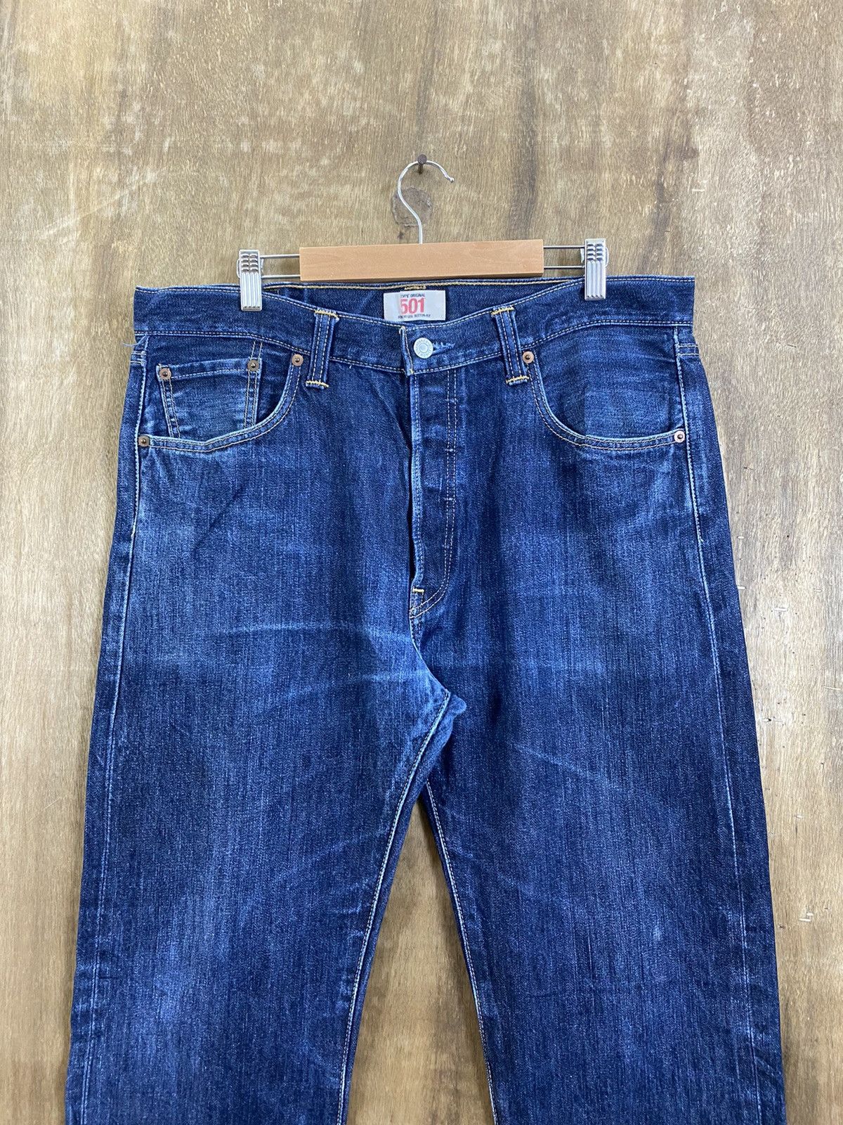 Levi's 501 Levi’s Blue distressed Denim Pants #B541 Size US 36 / EU 52 - 2 Thumbnail