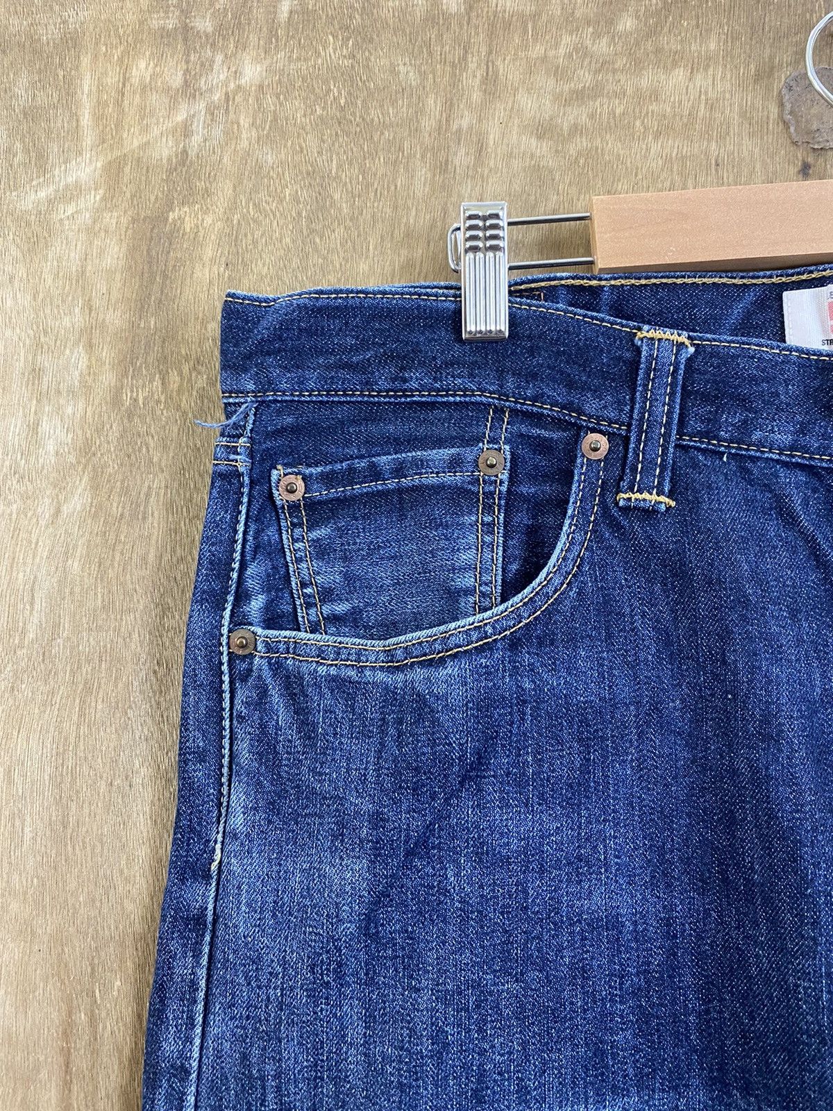 Levi's 501 Levi’s Blue distressed Denim Pants #B541 Size US 36 / EU 52 - 4 Thumbnail