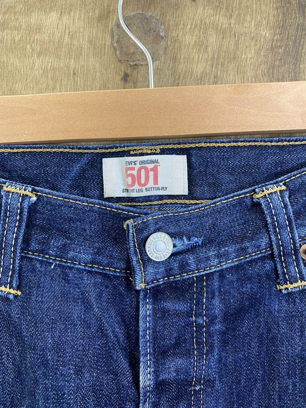 Levi's 501 Levi’s Blue distressed Denim Pants #B541 Size US 36 / EU 52 - 17 Thumbnail