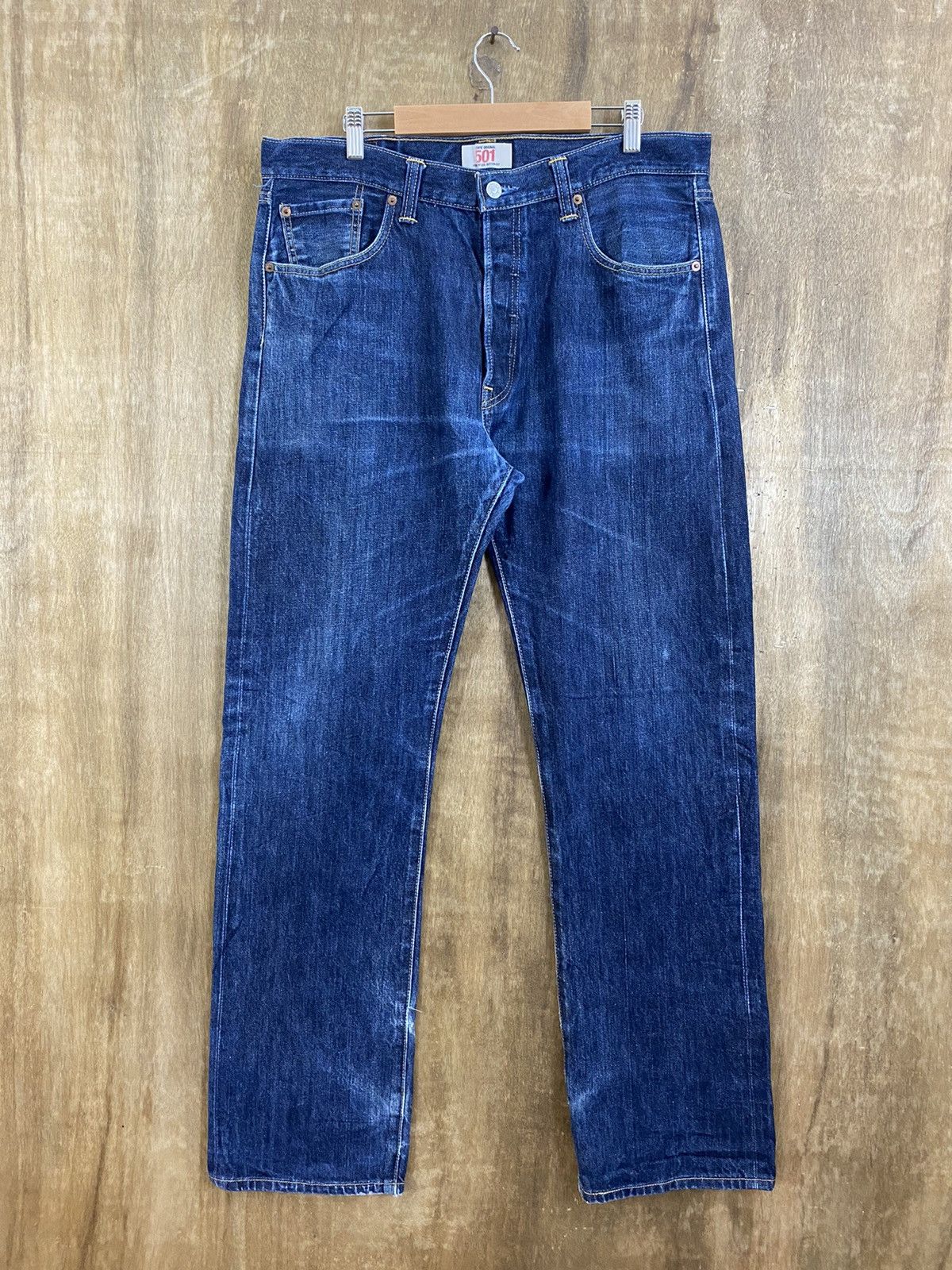 Levi's 501 Levi’s Blue distressed Denim Pants #B541 Size US 36 / EU 52 - 1 Thumbnail