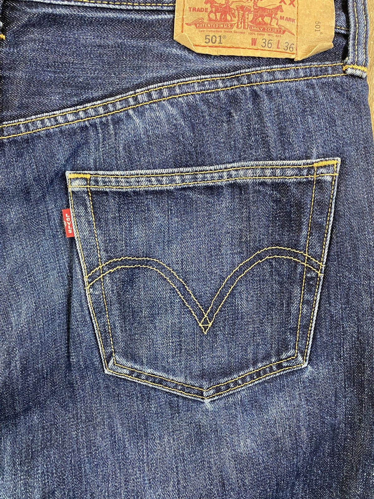 Levi's 501 Levi’s Blue distressed Denim Pants #B541 Size US 36 / EU 52 - 10 Thumbnail