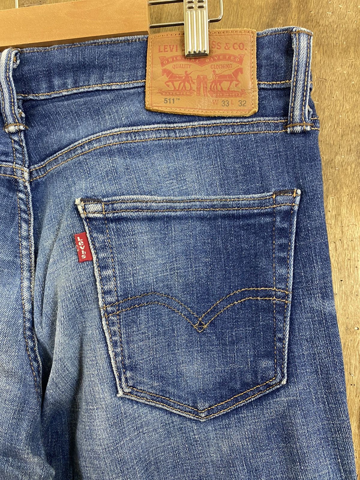 Levi's DLS 511 Levi’s Blue Distressed Denim vintage #BB537 Size US 32 / EU 48 - 10 Thumbnail