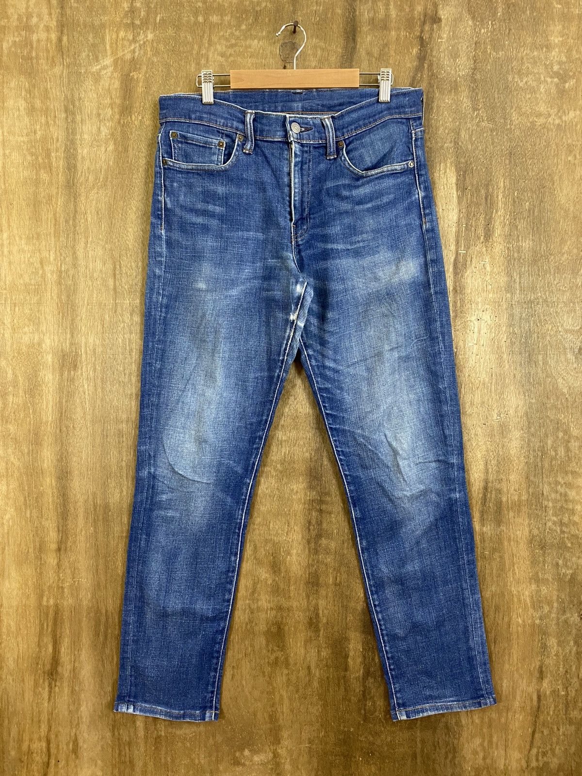 image of 511 Levi’S Blue Distressed Denim Vintage B537, Men's (Size 32)