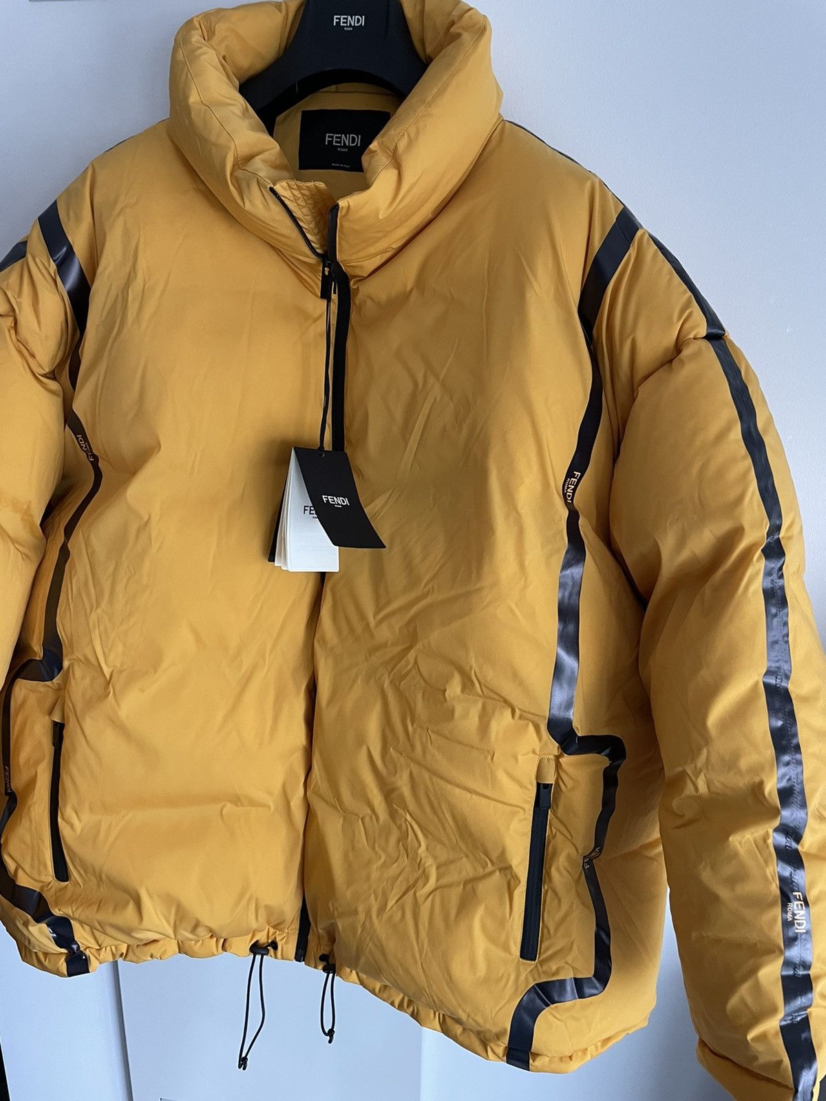 Fendi $3,500 Value Brand NEW Fendi Logo Duck Down Parka Jacket Size US XXL / EU 58 / 5 - 23 Thumbnail