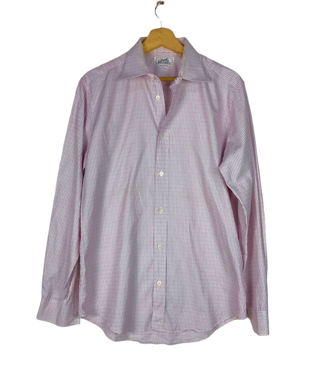 Hermes AUTHENTIC HERMES BUTTON UP SHIRT MADE IN FRANCE Size US L / EU 52-54 / 3 - 1 Thumbnail