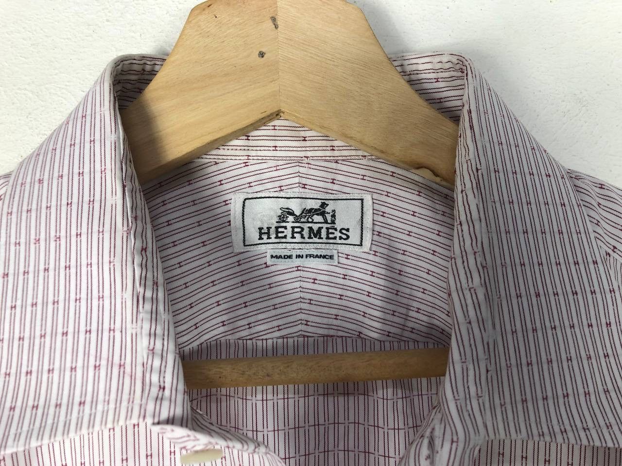 Hermes AUTHENTIC HERMES BUTTON UP SHIRT MADE IN FRANCE Size US L / EU 52-54 / 3 - 3 Thumbnail