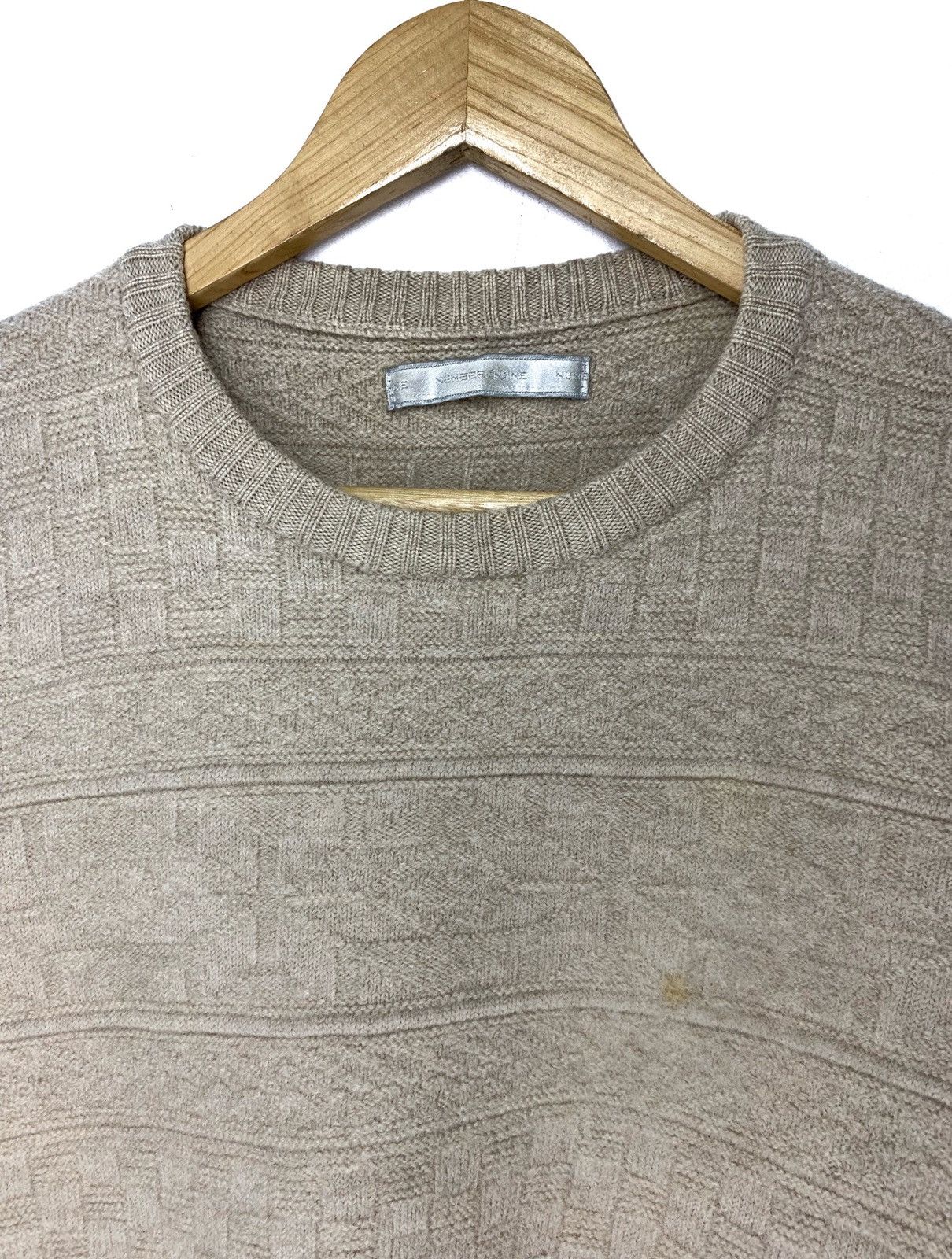 Number (N)ine × Takahiromiyashita The Soloist. 🇯🇵 Number (N)ine "Kurt Cobain" Grunge Trimmed Knit Sweater Size US S / EU 44-46 / 1 - 2 Thumbnail