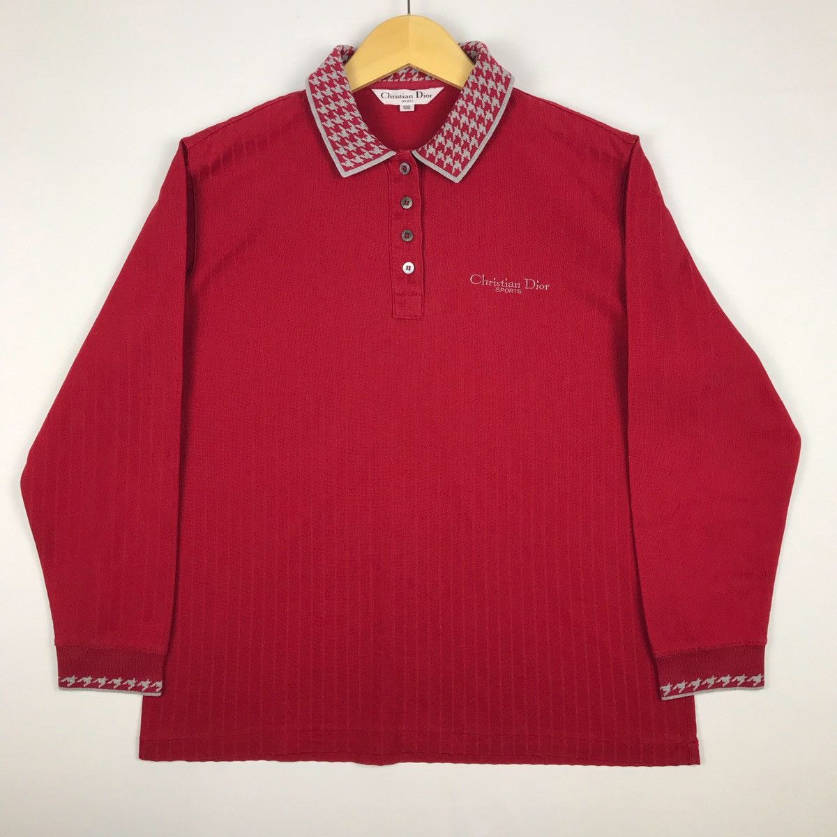 Christian Dior Monsieur Christian Dior Long Sleeve Polo Shirt Size US M / EU 48-50 / 2 - 2 Thumbnail