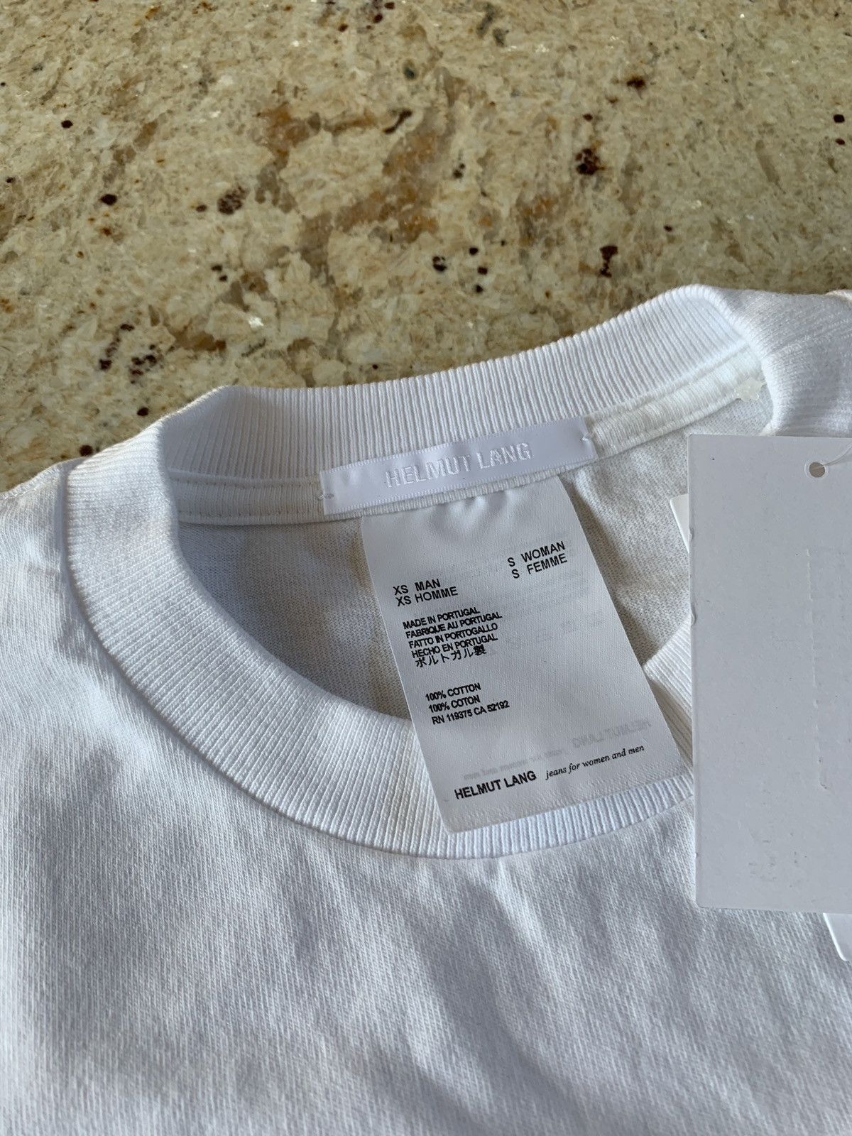 Helmut Lang XS (Fits like XXS) Go Go Tee in White Size US XXS / EU 40 - 6 Thumbnail
