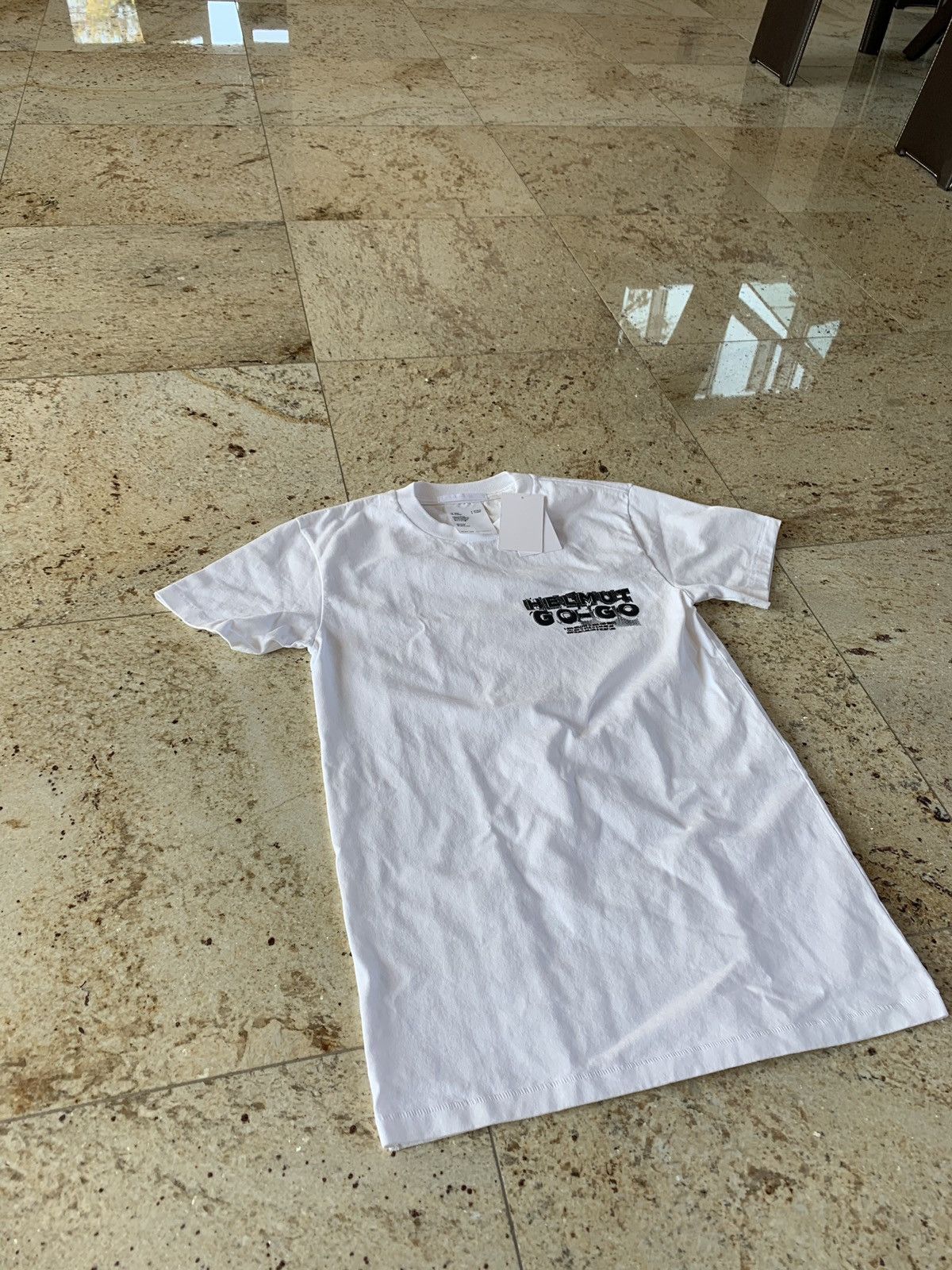 Helmut Lang XS (Fits like XXS) Go Go Tee in White Size US XXS / EU 40 - 8 Thumbnail
