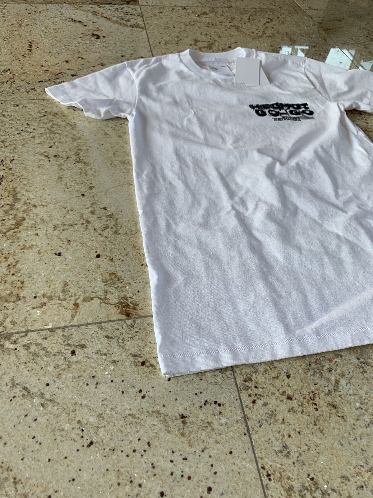 Helmut Lang XS (Fits like XXS) Go Go Tee in White Size US XXS / EU 40 - 4 Thumbnail