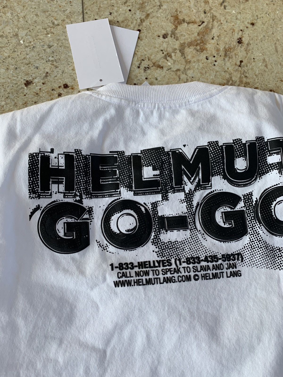 Helmut Lang XS (Fits like XXS) Go Go Tee in White Size US XXS / EU 40 - 13 Thumbnail