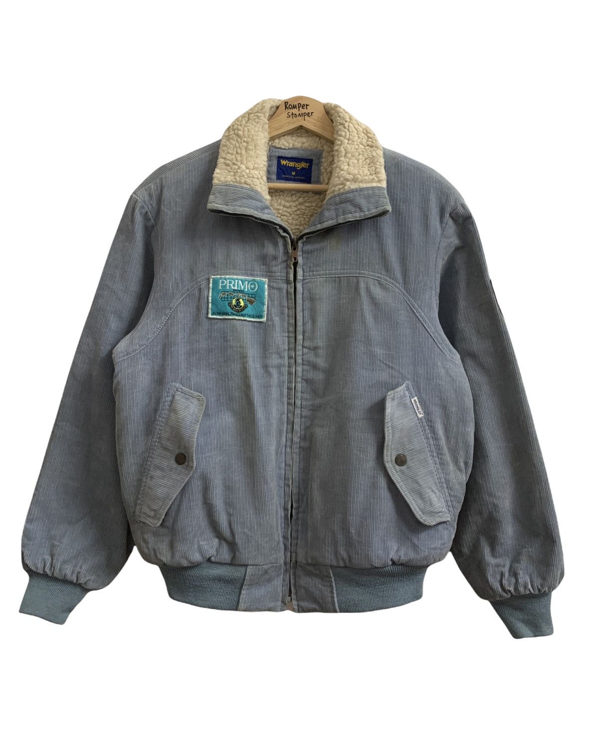 Vintage Wrangler Shearling Corduroy Zipper Jacket