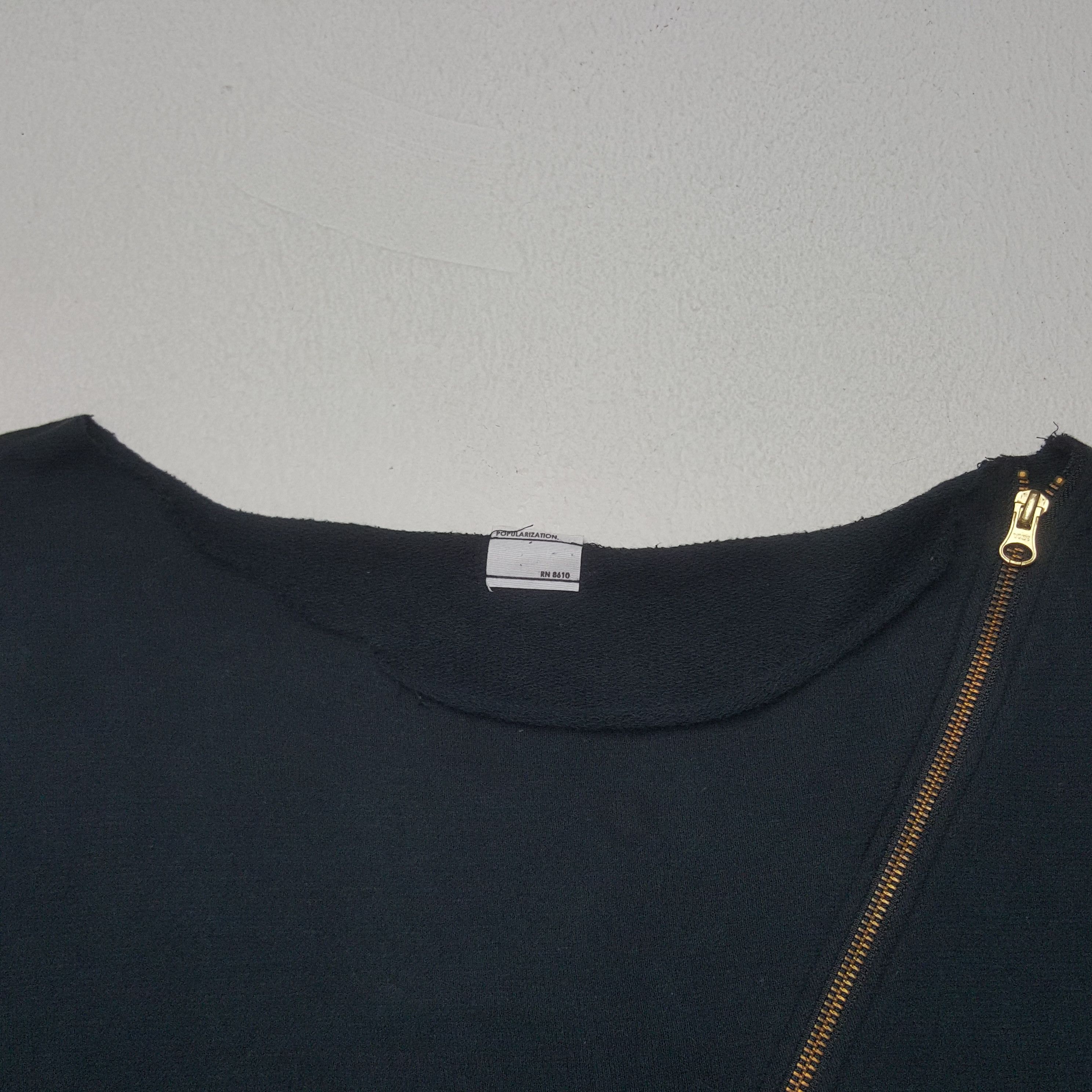 Designer × Japanese Brand × Vintage Vintage Japanese Style zip Rare Design Sleeve Tshirt Size L / US 10 / IT 46 - 3 Thumbnail