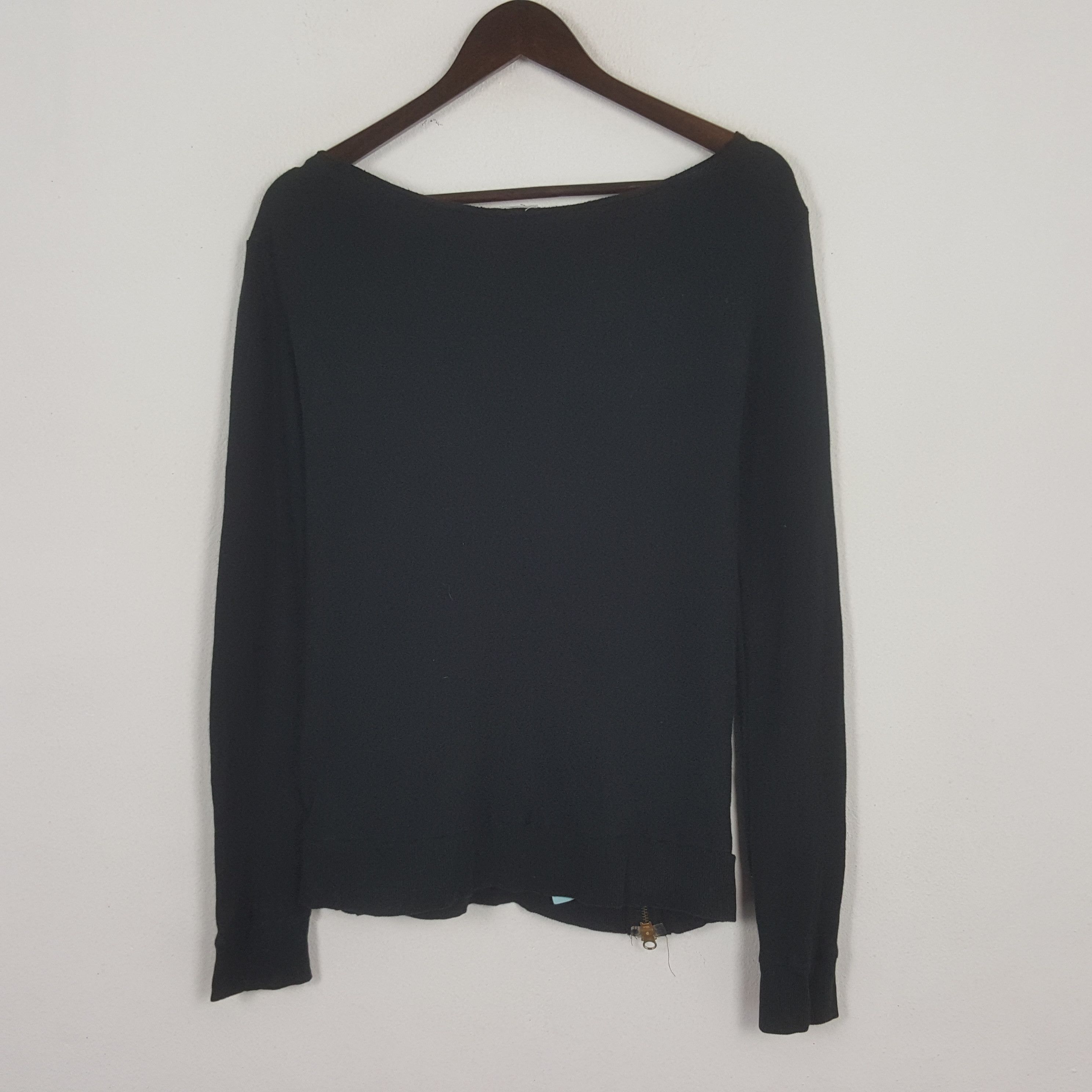 Designer × Japanese Brand × Vintage Vintage Japanese Style zip Rare Design Sleeve Tshirt Size L / US 10 / IT 46 - 2 Thumbnail