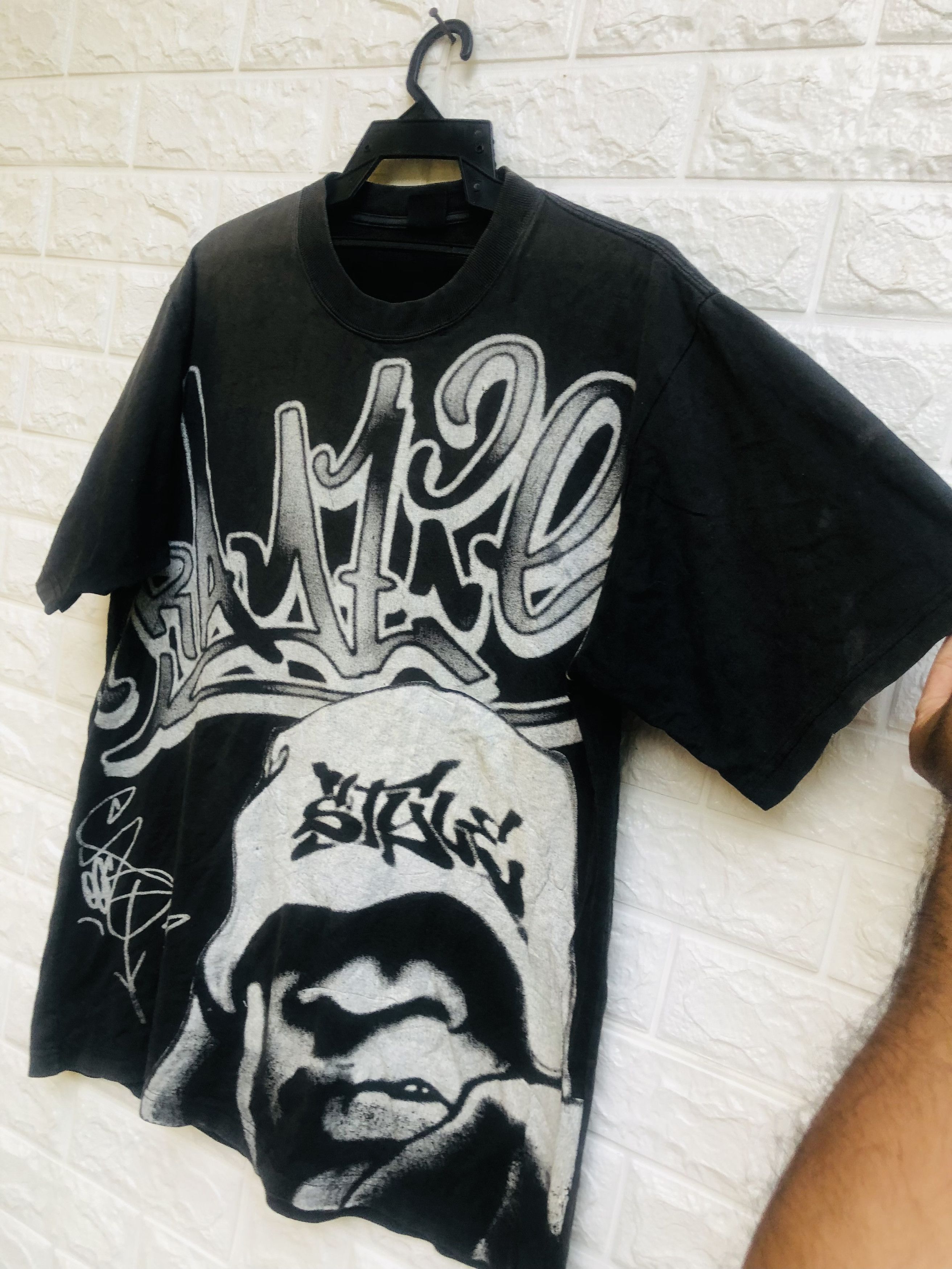 Japanese Brand × Vintage Vintage Hip Hop Rapper Designer Fashion Style Shirt Size US L / EU 52-54 / 3 - 4 Thumbnail
