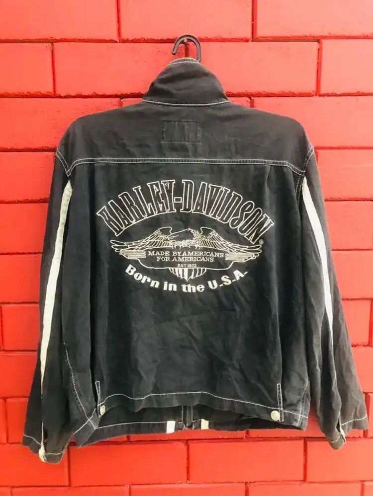 Harley Davidson Vintage Harley Davidson Motorcycle Fashion Style Jacket Size US M / EU 48-50 / 2 - 2 Thumbnail