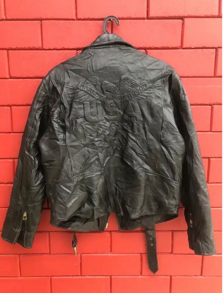 Harley Davidson Vintage Harley Davidson Leather Jacket Motorcycle Fashion Size US L / EU 52-54 / 3 - 2 Thumbnail