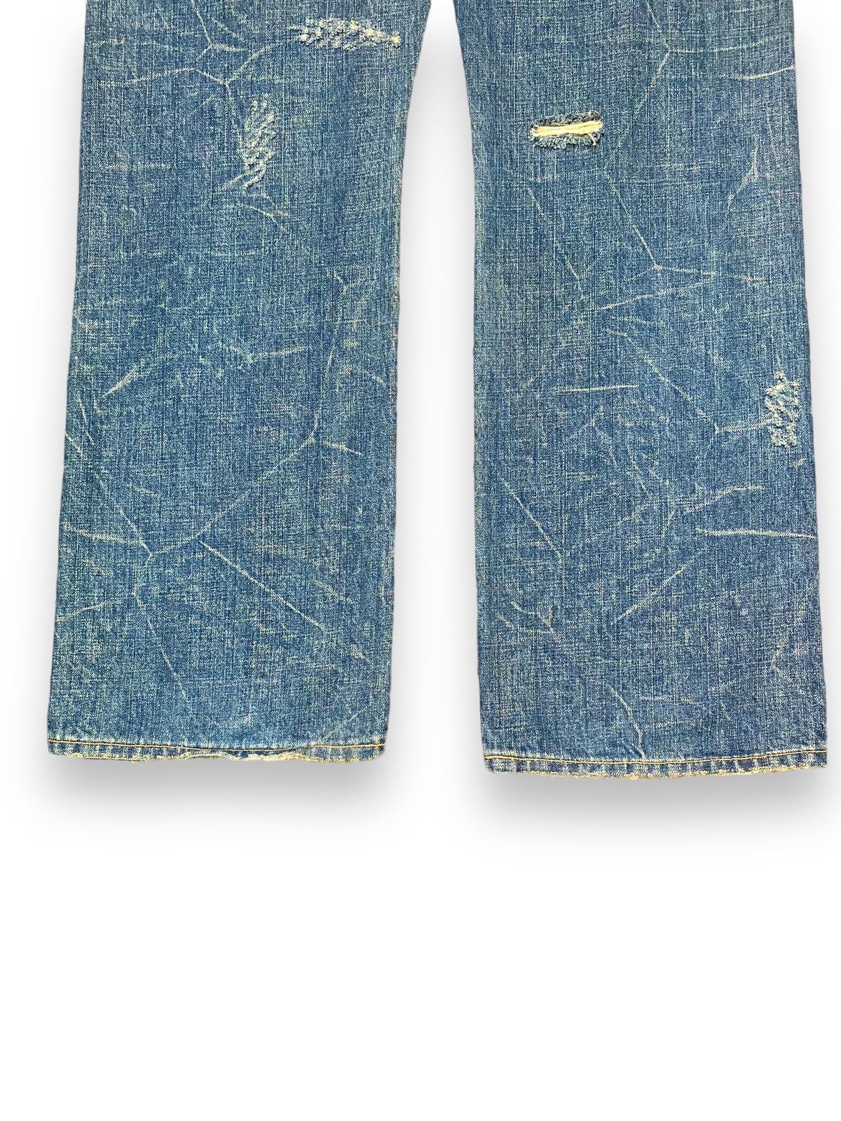 If Six Was Nine × Japanese Brand CO & LU Mud Washed Clawn Mark Distressed Straigh Cut Size US 33 - 7 Thumbnail