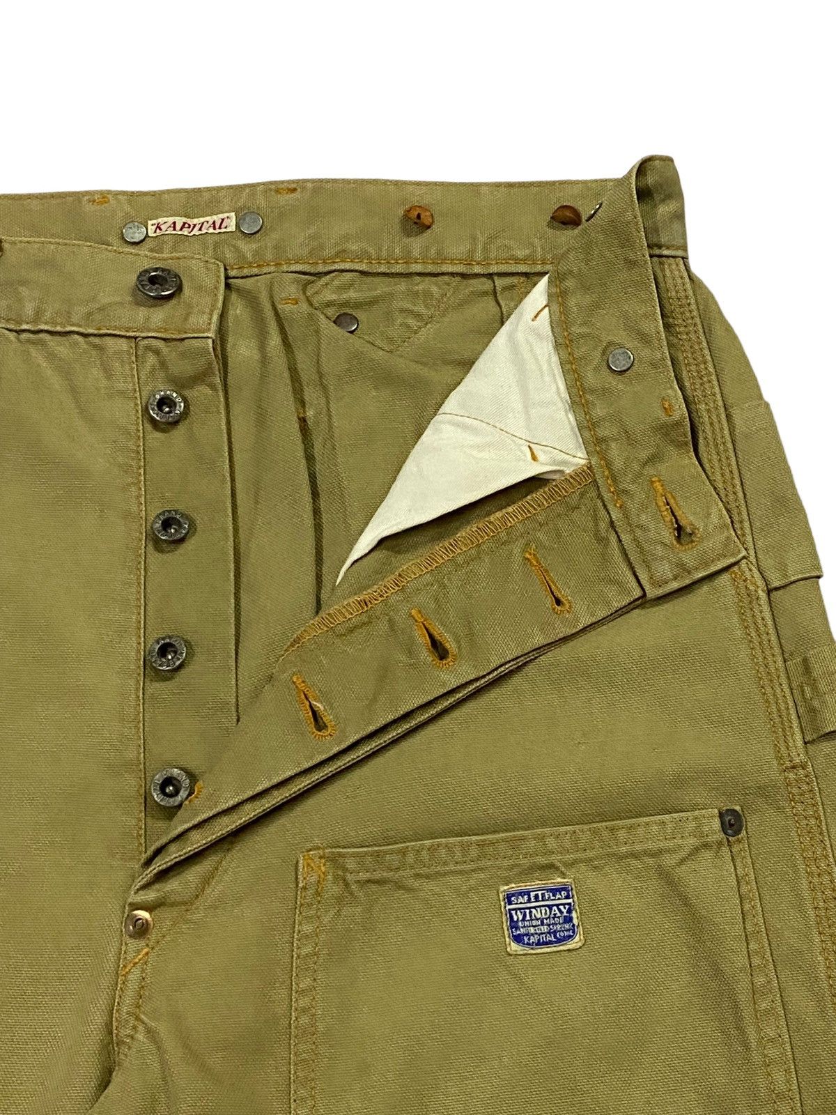 Kapital Nice Design‼️Kapital Double Knee Cropped Pants Size US 30 / EU 46 - 14 Thumbnail