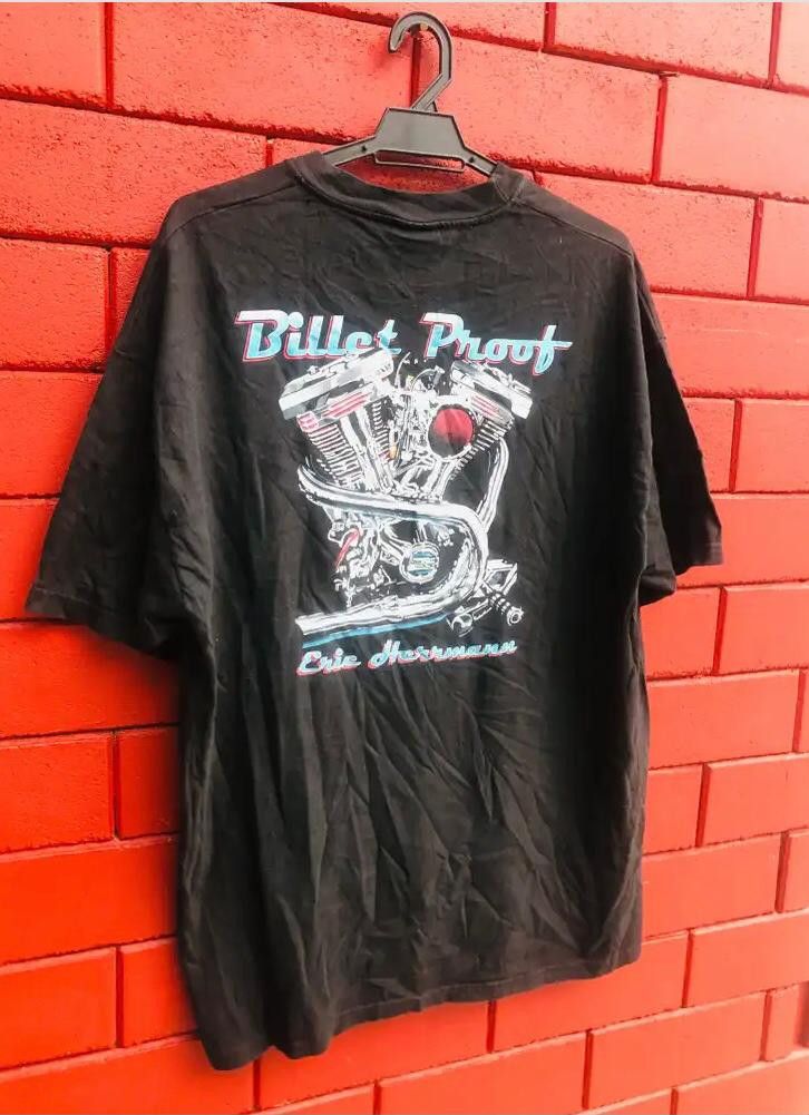 Harley Davidson × Vintage Vintage Billet Proof Eric Herrmann Motorsport Artist Shirt Size US XL / EU 56 / 4 - 3 Thumbnail