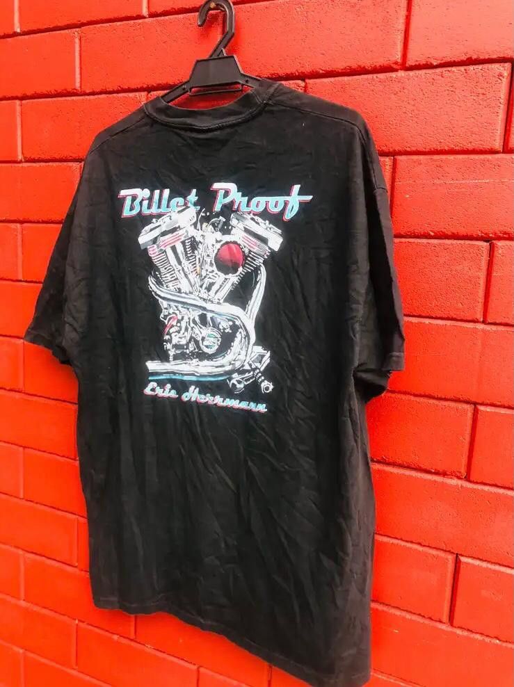 Harley Davidson × Vintage Vintage Billet Proof Eric Herrmann Motorsport Artist Shirt Size US XL / EU 56 / 4 - 4 Thumbnail