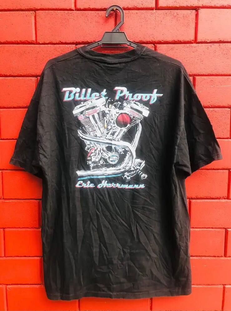 Harley Davidson × Vintage Vintage Billet Proof Eric Herrmann Motorsport Artist Shirt Size US XL / EU 56 / 4 - 1 Thumbnail