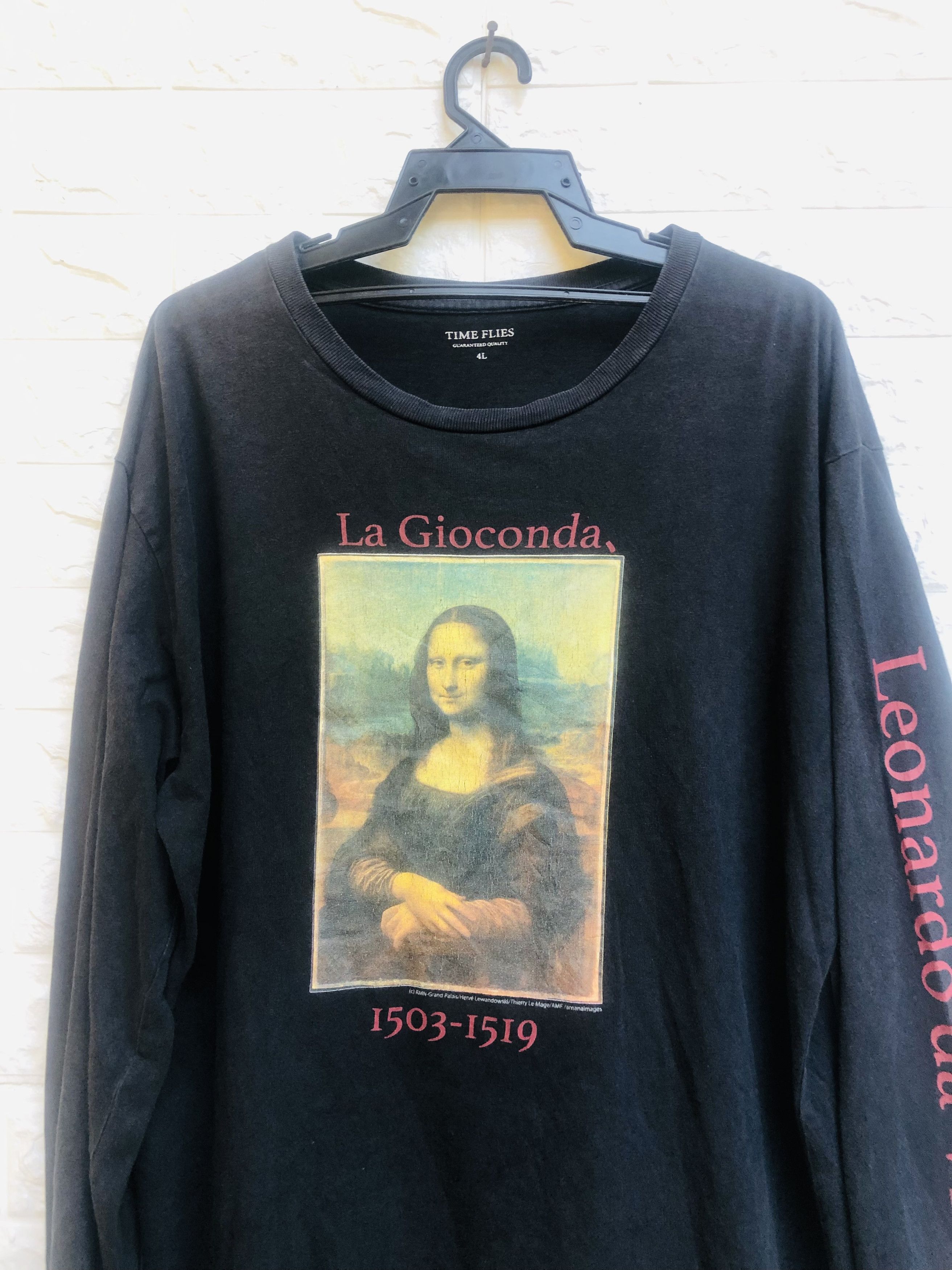 Japanese Brand Vintage Leonardo Da Vinci Monalisa The Flies Shirt Size US XL / EU 56 / 4 - 3 Thumbnail