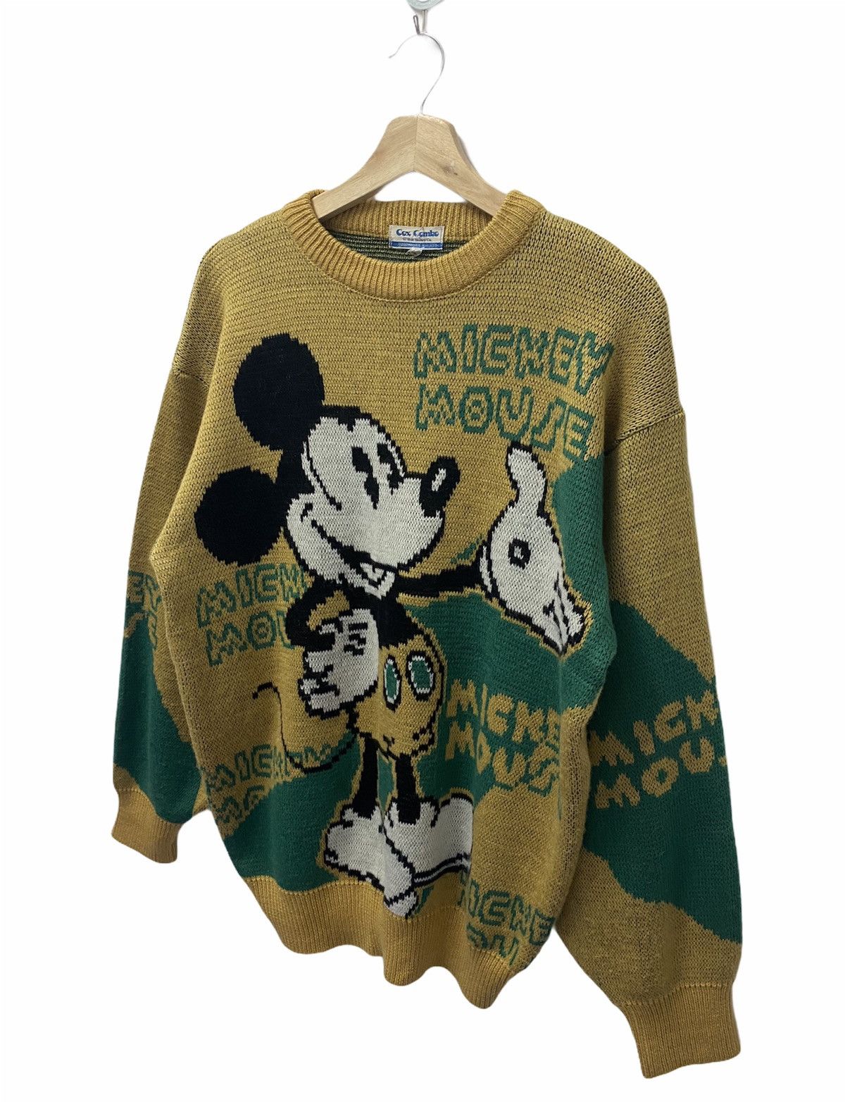 Anime VINTAGE MICKEY MOUSE SWEATSHIRT WOOL Size US M / EU 48-50 / 2 - 4 Thumbnail