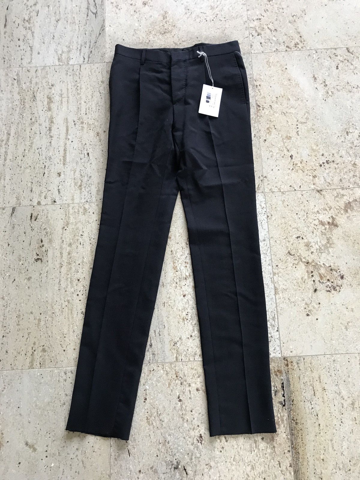 Valentino Dark Navy Wool & Mohair Slacks Size US 28 / EU 44 - 2 Thumbnail