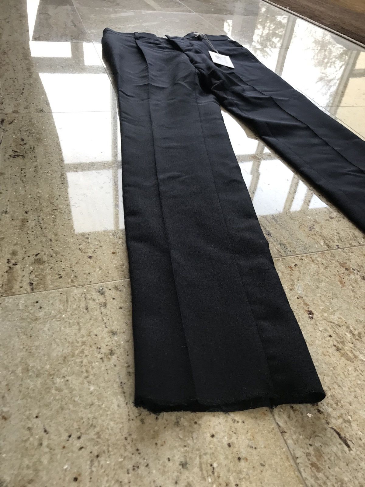 Valentino Dark Navy Wool & Mohair Slacks Size US 28 / EU 44 - 5 Thumbnail